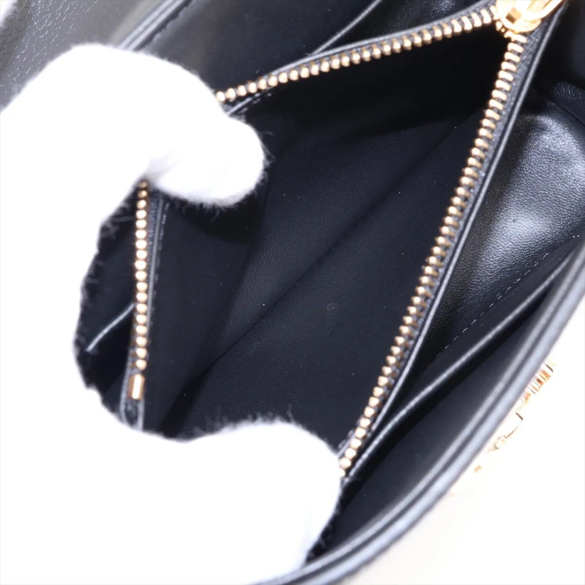 Triomphe Teen Nino Leather 2-Way Handbag, Black — view 10