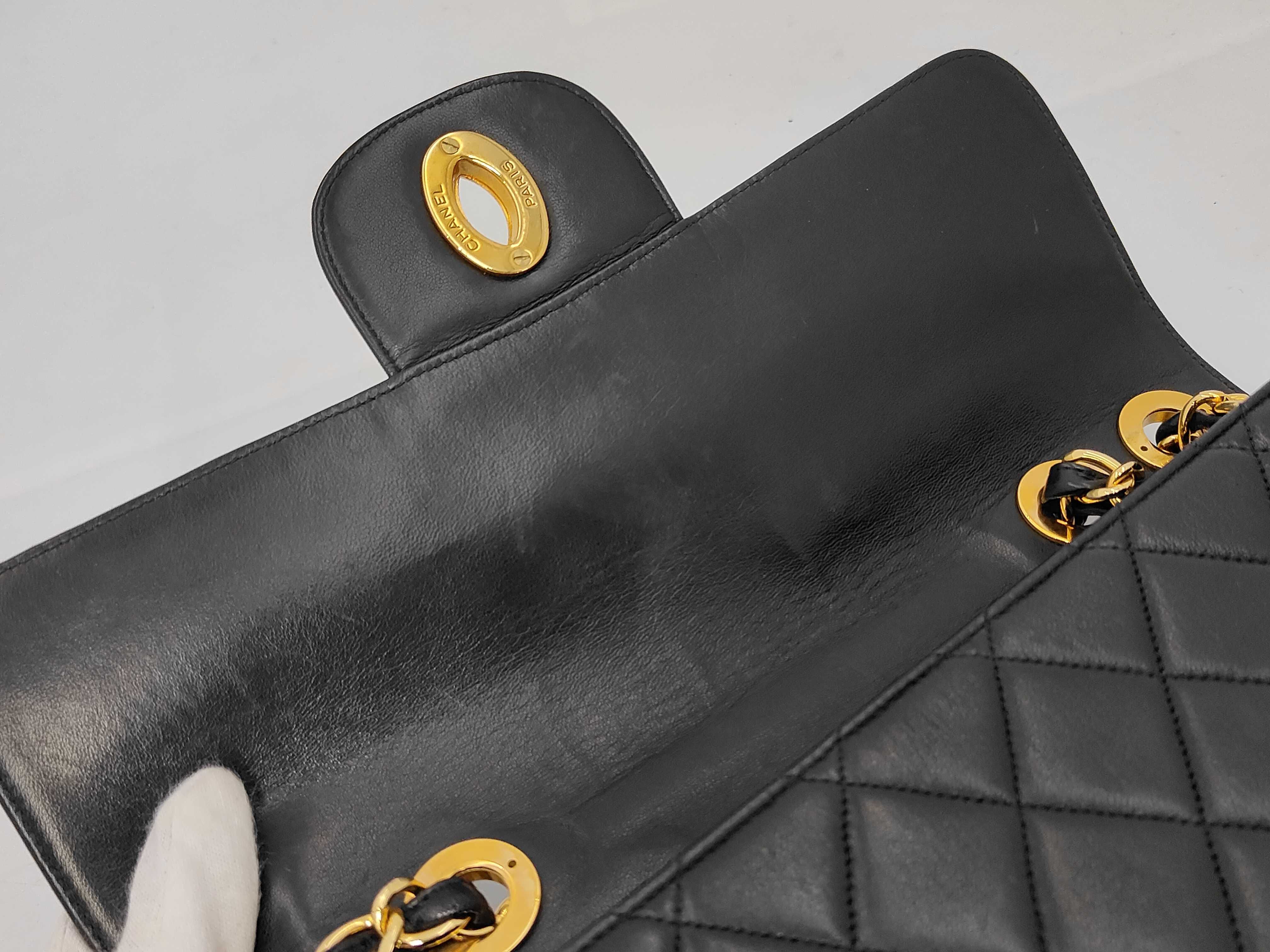 Matelassé Lambskin Double Chain Shoulder Bag, Black, Series 3, Item Number 3682357 — view 11