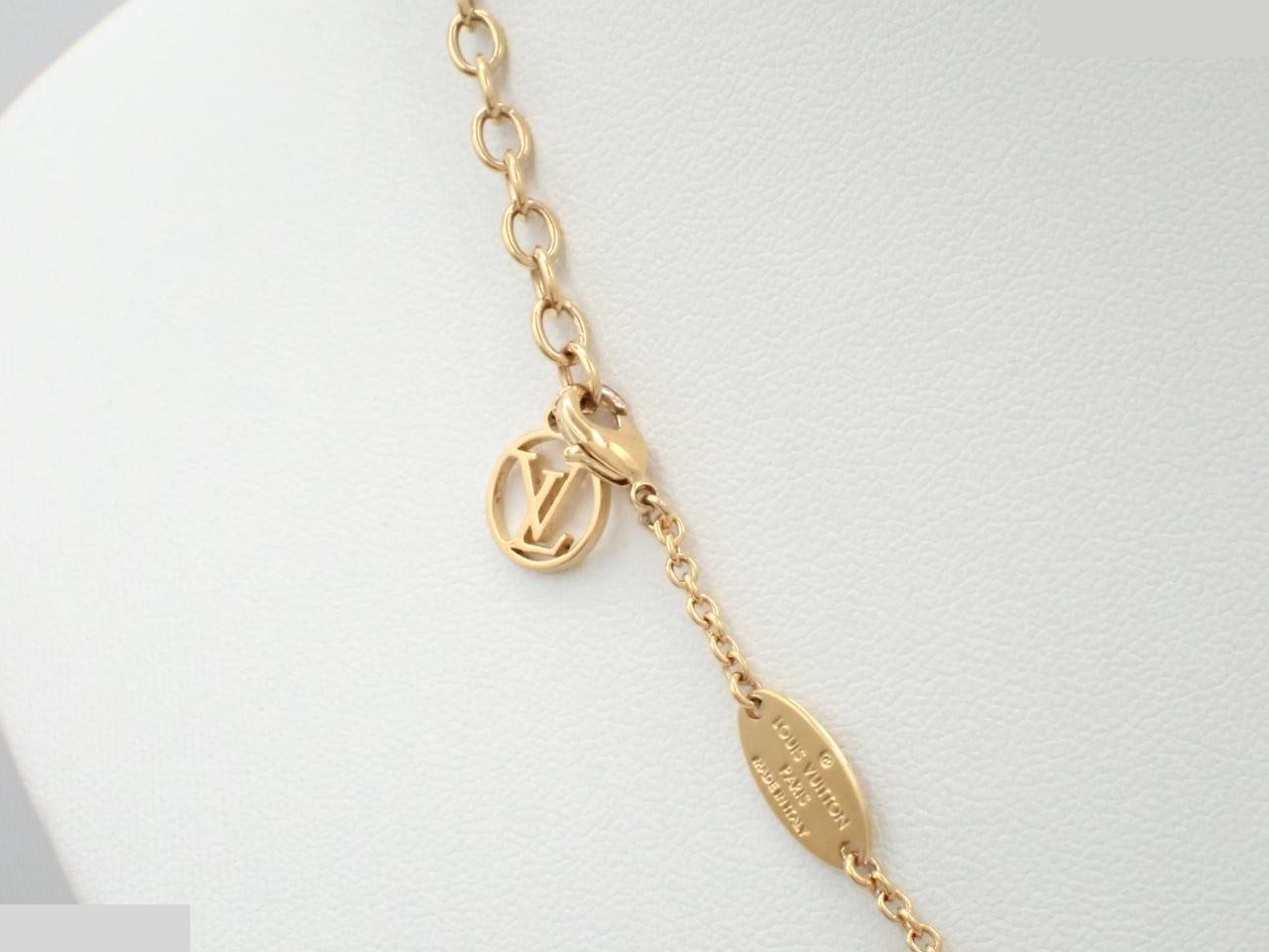 M00596 Collier LV Iconic Necklace, Rhinestone, Gold — view 2