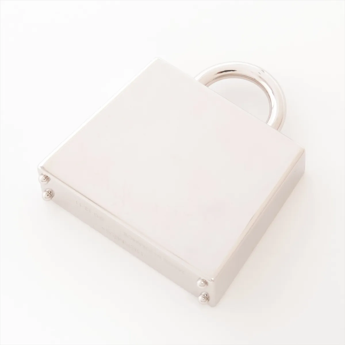 Curiosité Kelly GD1211 charm, metal, silver x blue, some wear and tarnishing. — view 2