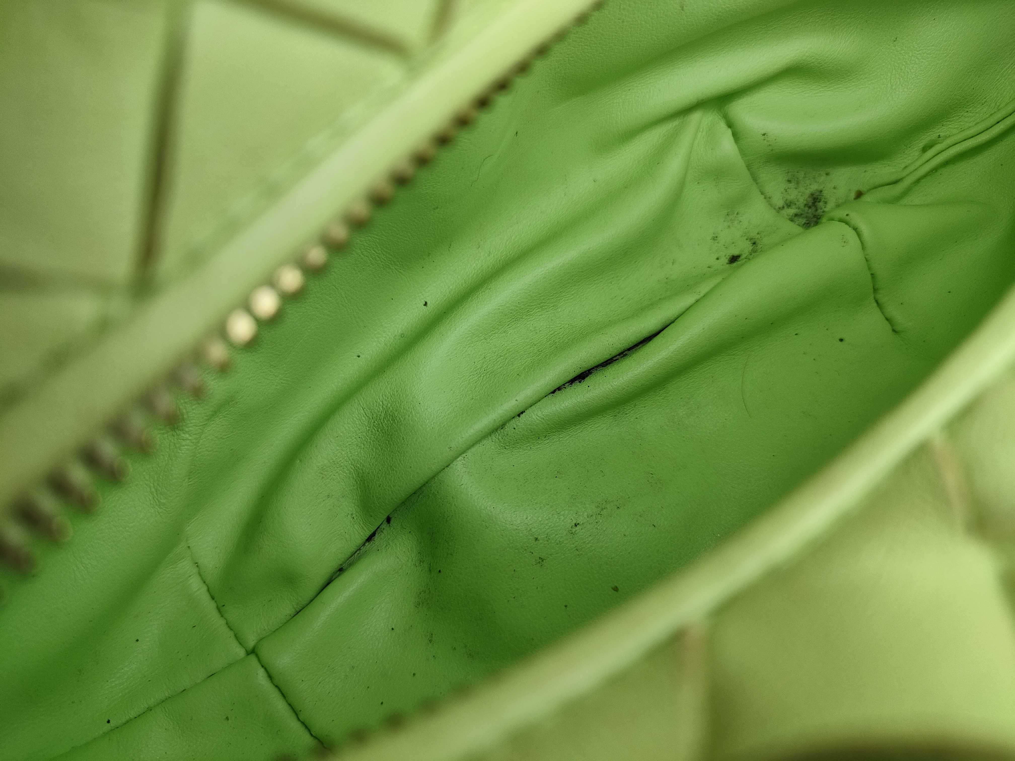 Intrecciato DU- Intrecciato Mini Jodie Leather Handbag Green — view 10