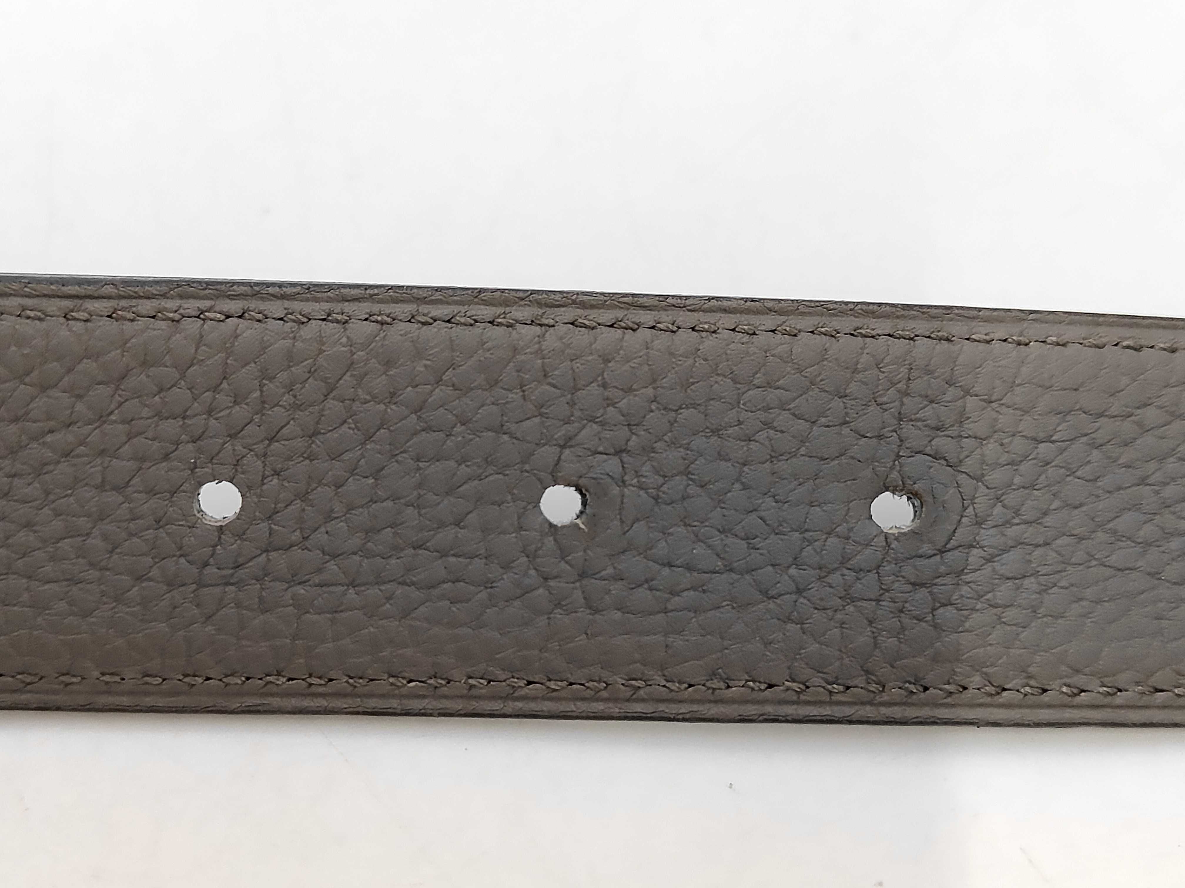 H O Carré Buckle Belt, Gray Belt — view 5