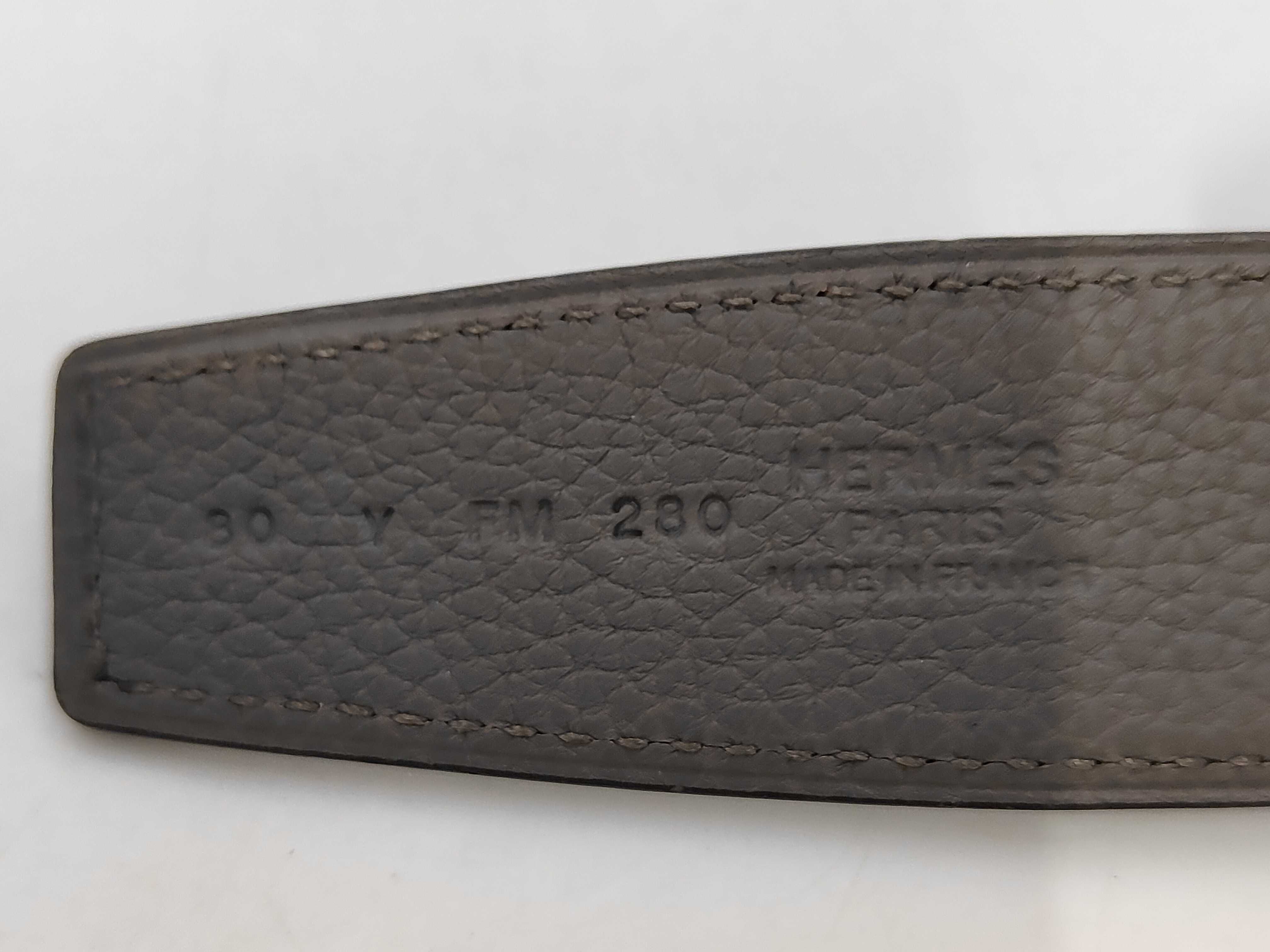 H O Carré Buckle Belt, Gray Belt — view 7