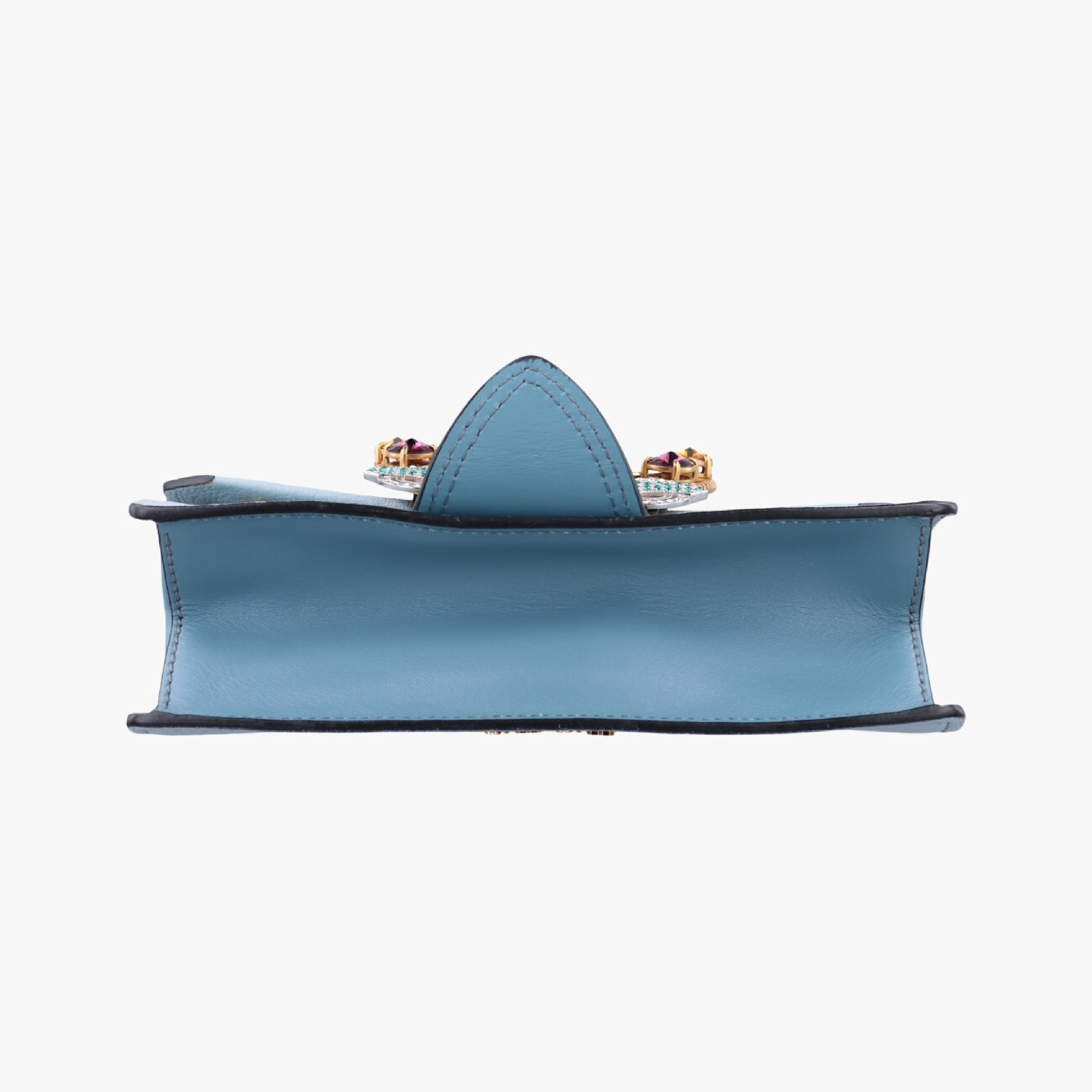 Lady Blue x Multicolor Leather Shoulder Bag 235 — view 3