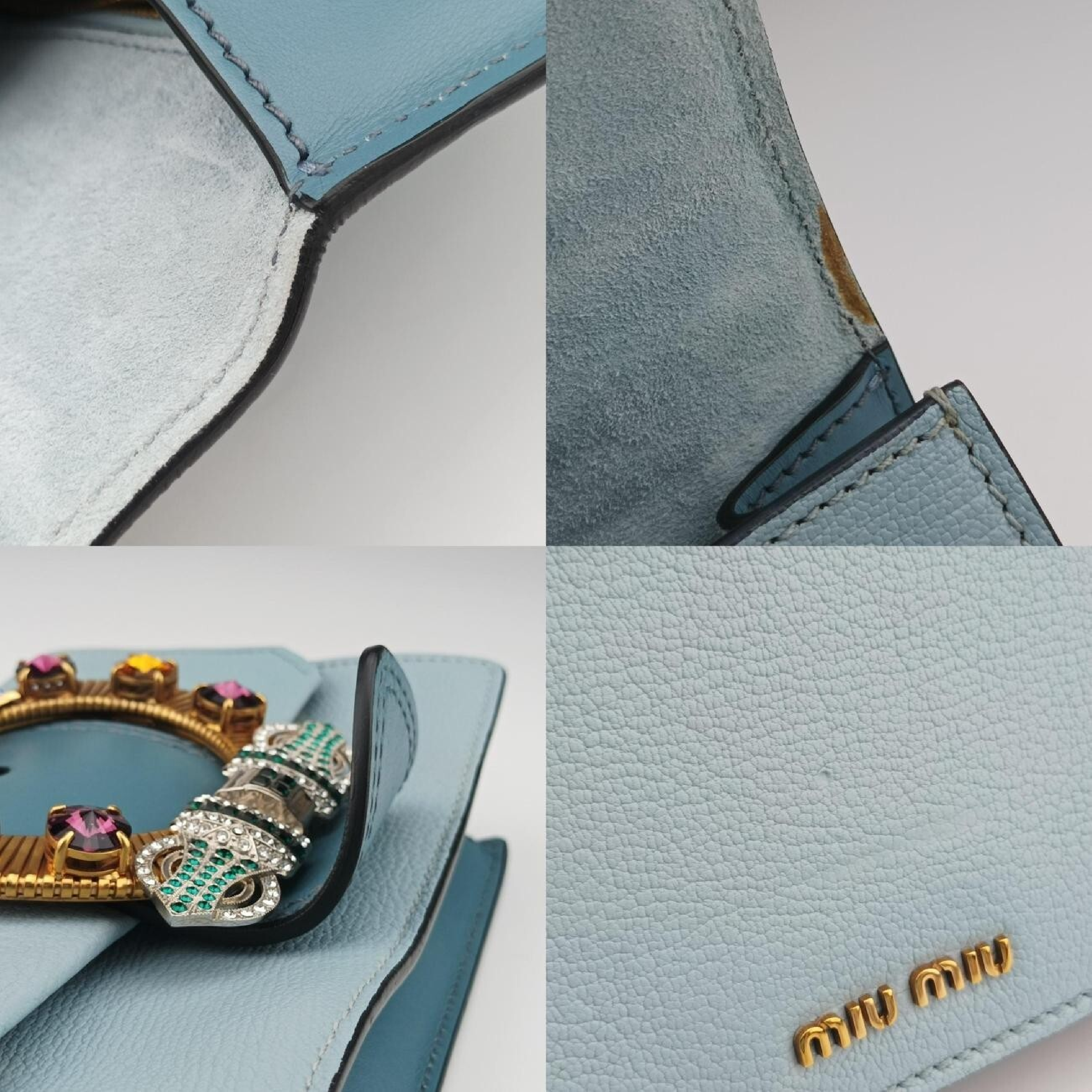 Lady Blue x Multicolor Leather Shoulder Bag 235 — view 9
