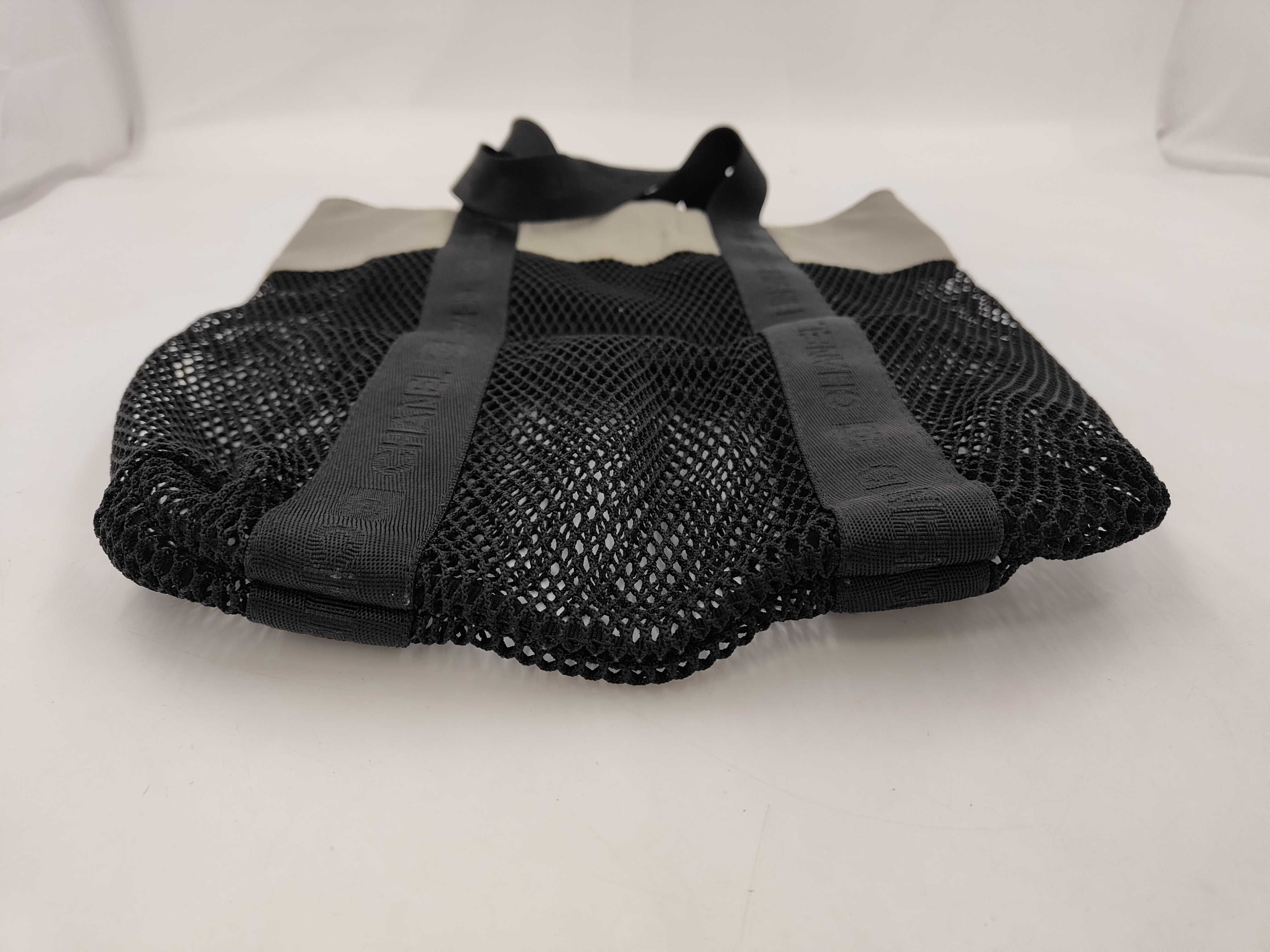 FR- Sport Line Nylon x canvas Tote bag Black x Gray Black Metal Fittings Bag — view 3