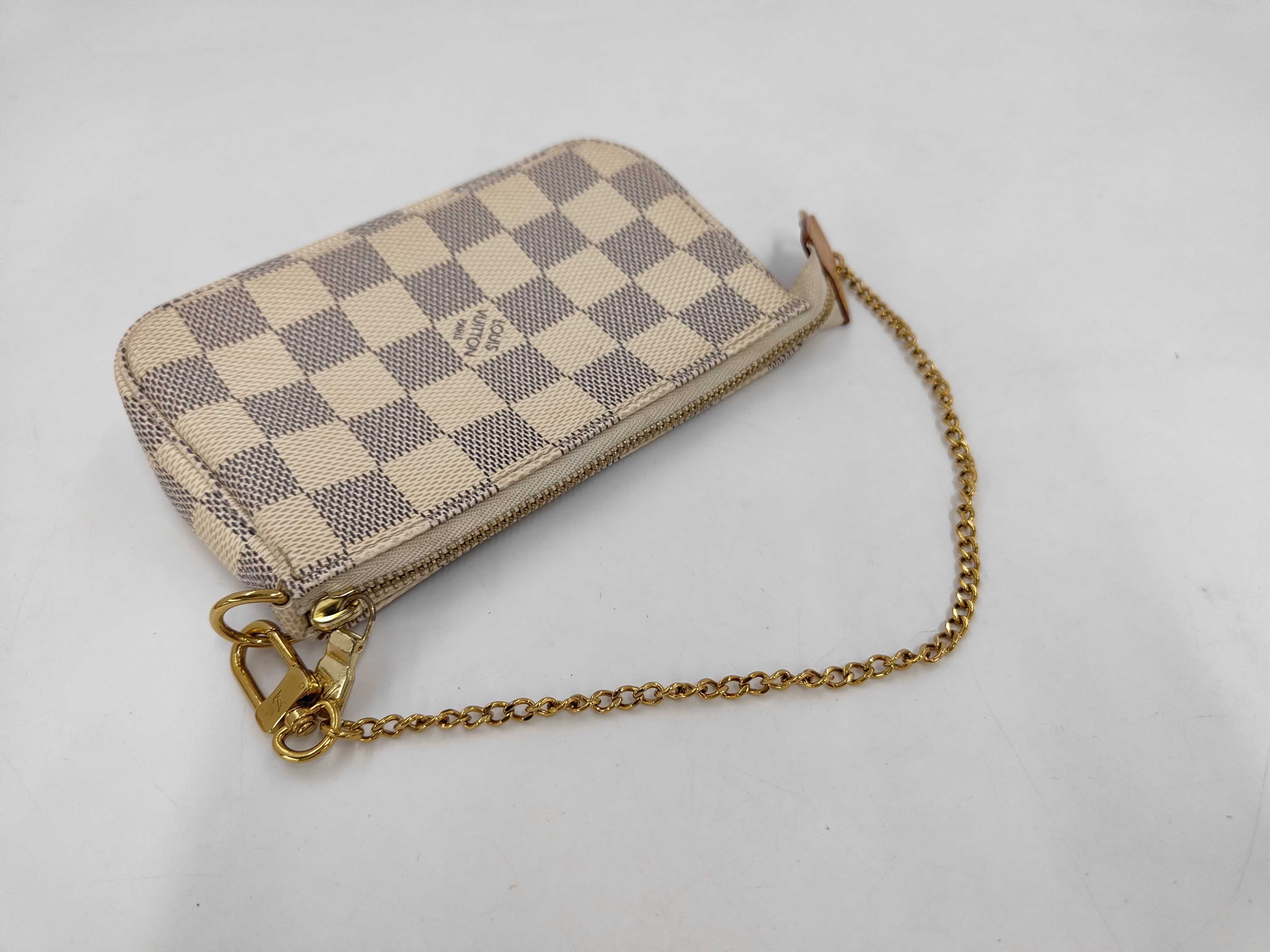 Damier Azur Louis Vuitton N58010 Mini Pochette Accessoires Damier Azur Pouch Handbag Pouch — view 5