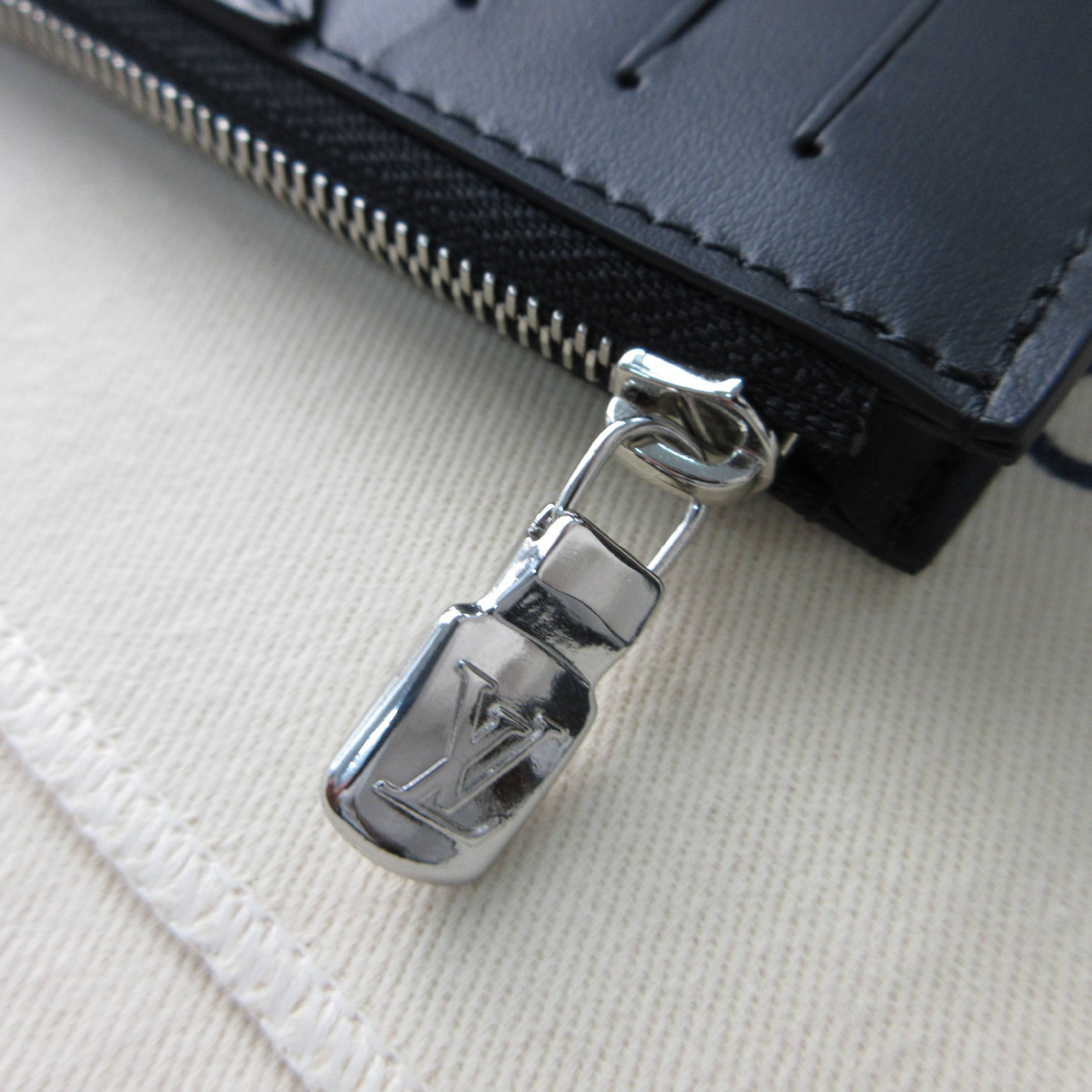 Unused Monogram Eclipse M29656 Coin Card Holder Fragment Case Coin Purse Card Case Wallet RFID Tag Confirmed Card Case — view 6