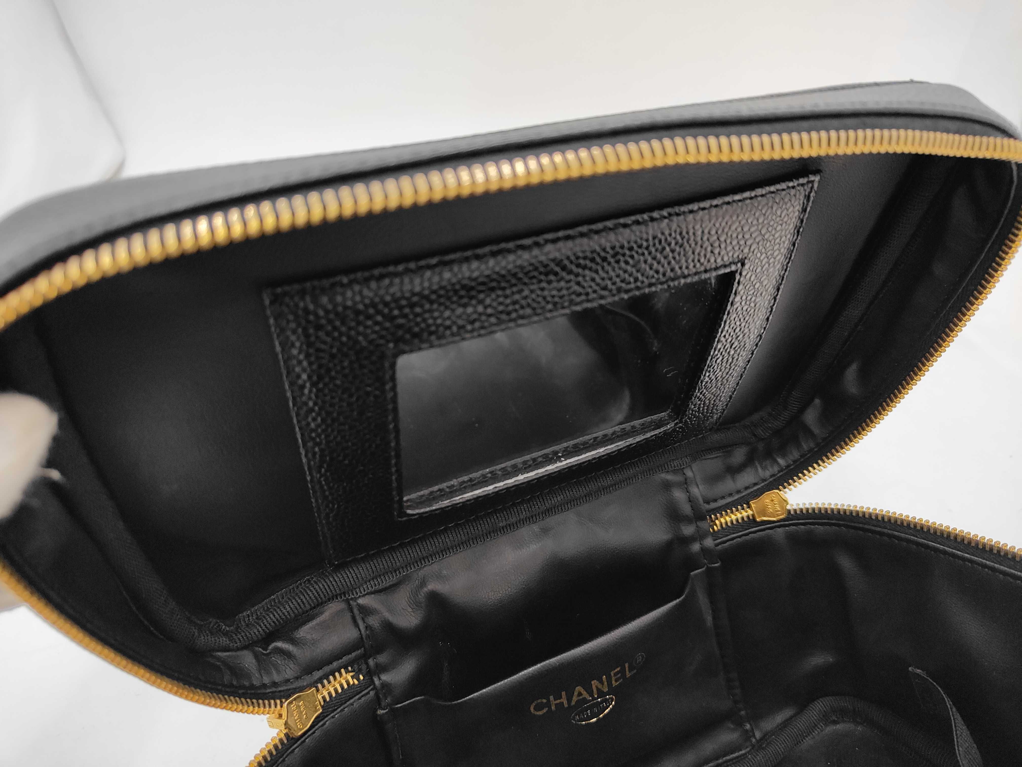 Caviar Skin Black Vanity Bag — view 11