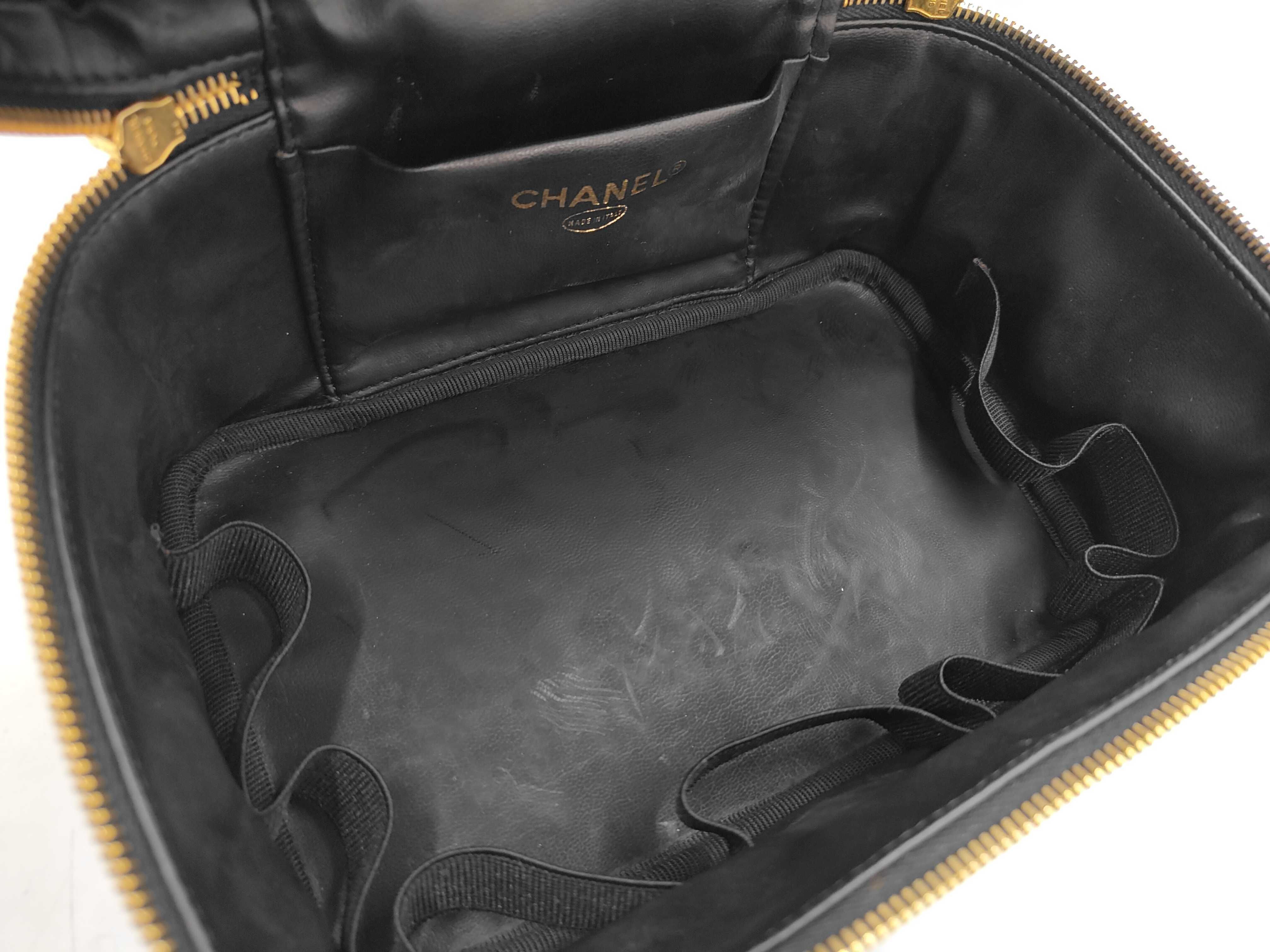 Caviar Skin Black Vanity Bag — view 9