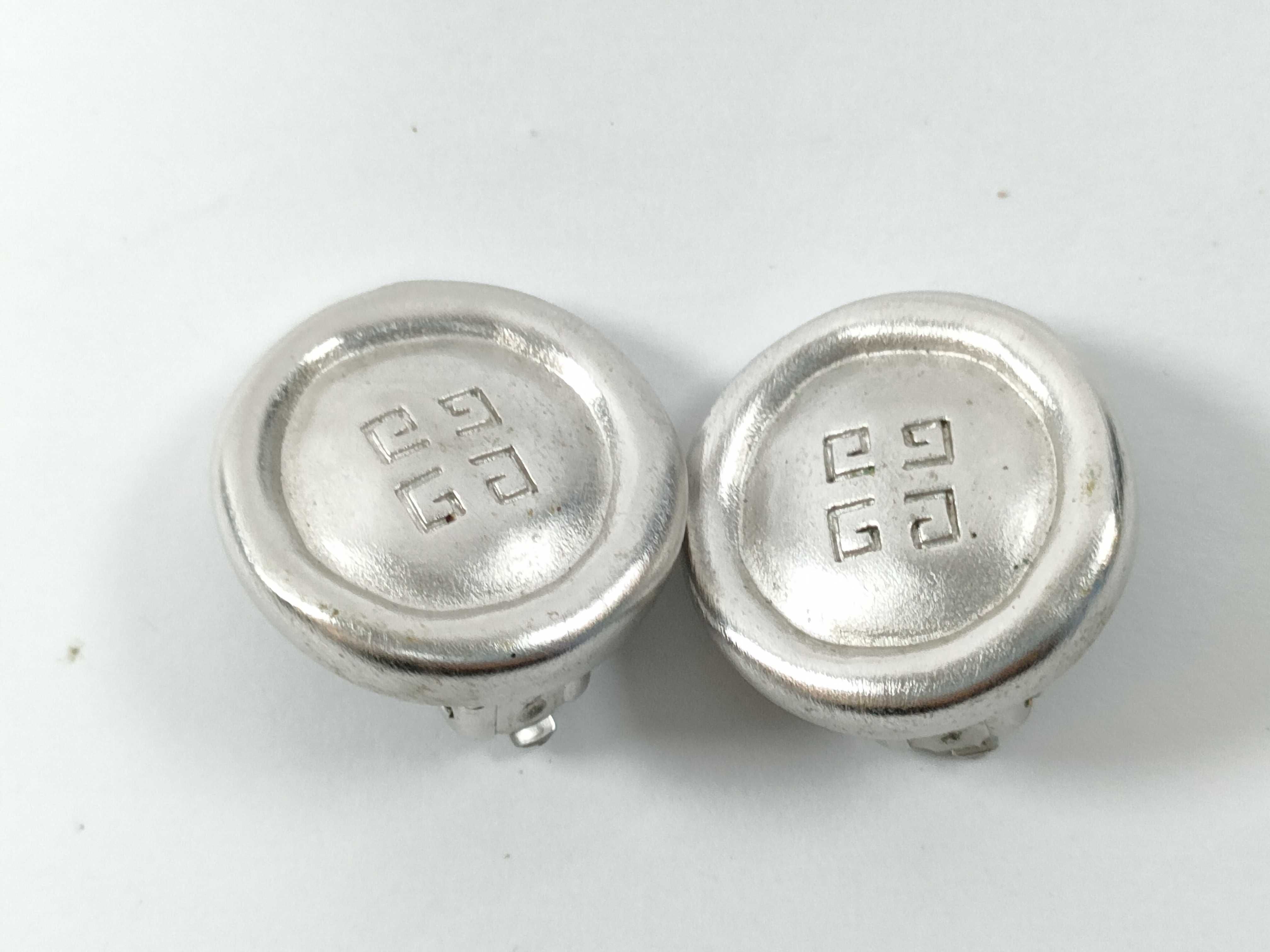 4G Logo Circle Silver Earrings