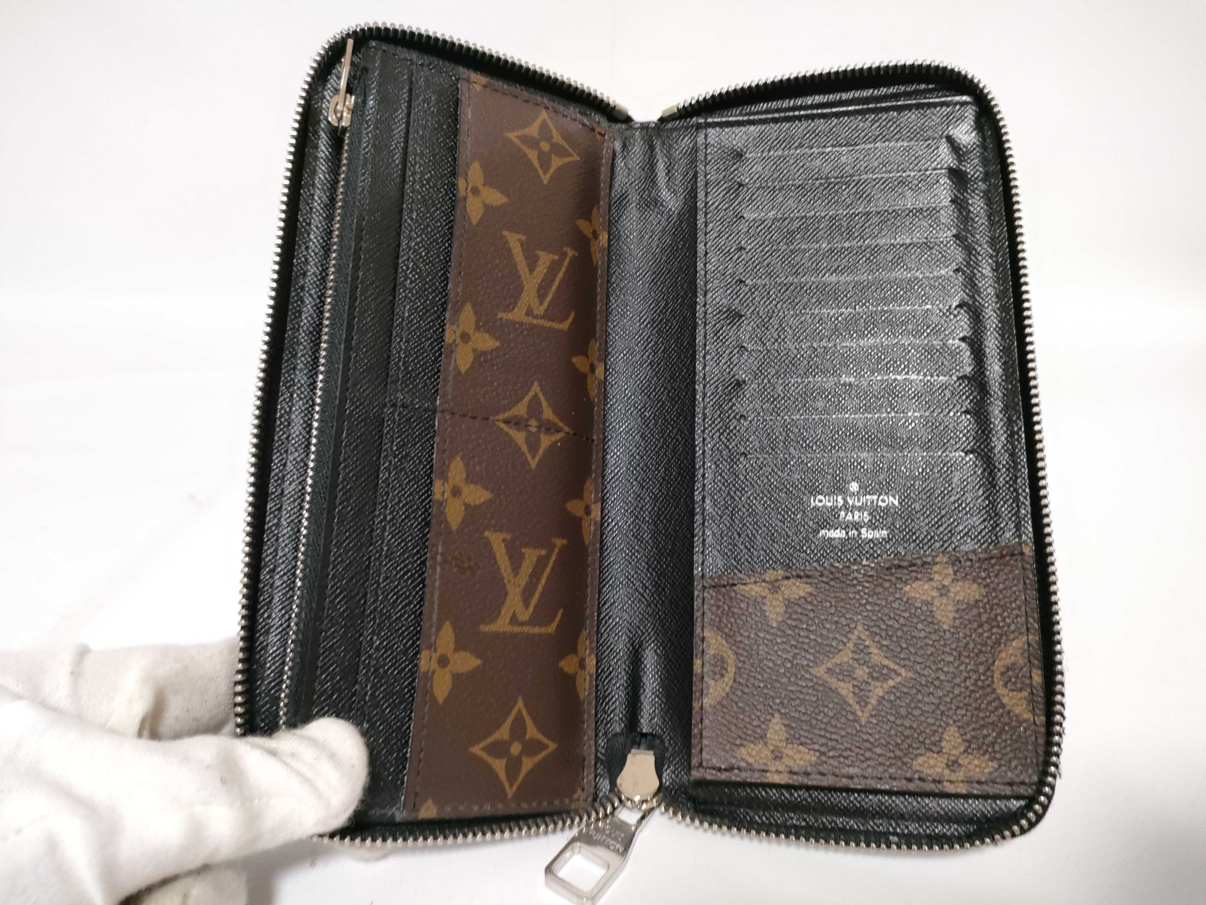 Zippy Wallet Vertical Monogram Macassar Wallet — view 11