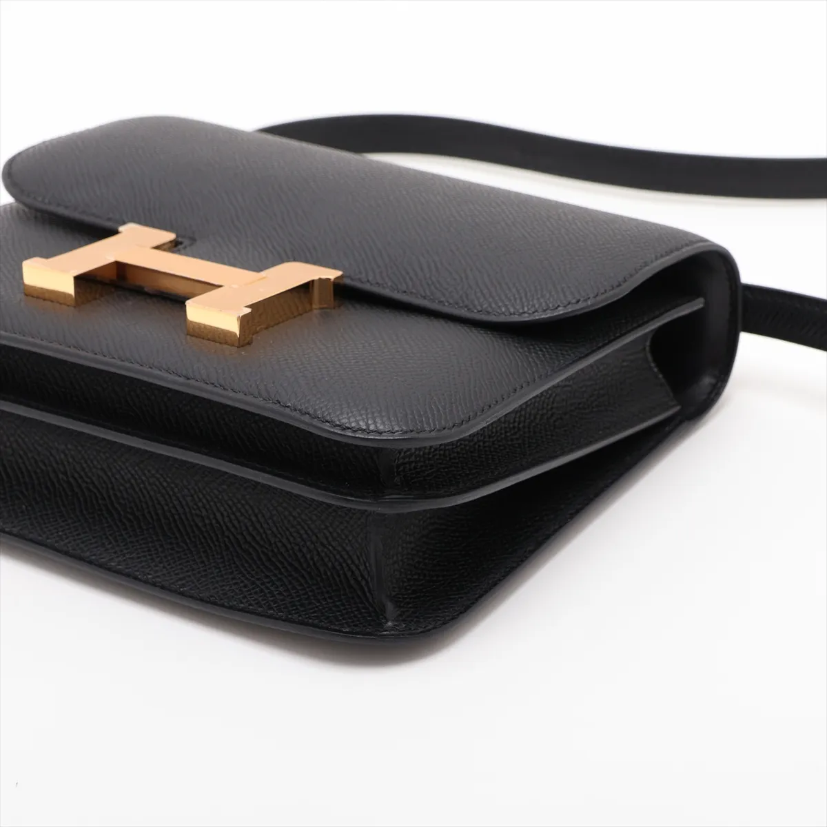 [Individually packaged] Hermes Constance 3 Mini 18 Miroir Veau Epsom Black Gold Hardware G:2026 Model with Mirror — view 3