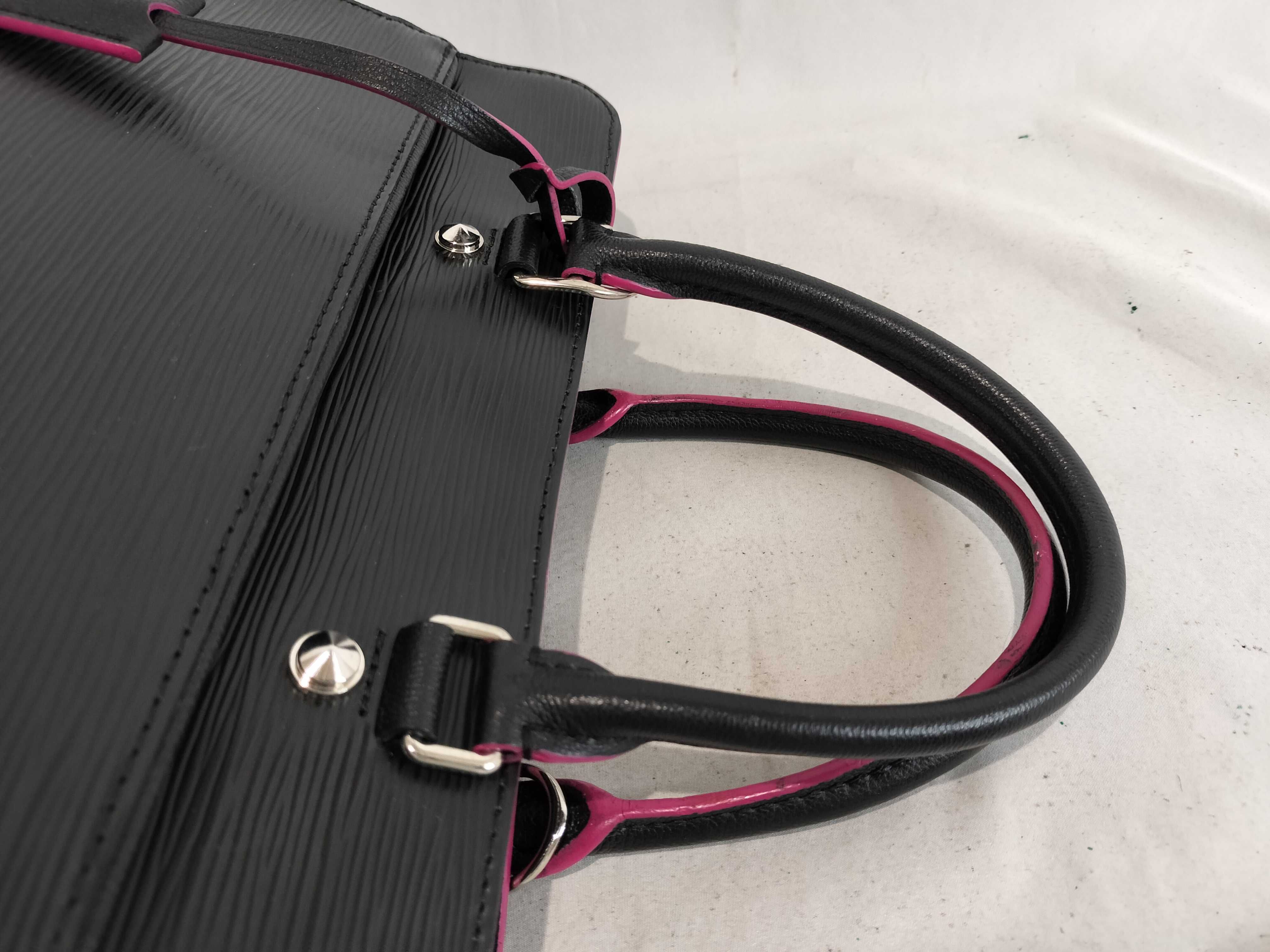 Epi M54149 Epi Black Vanneau GM Noir Handbag with Shoulder Strap — view 3