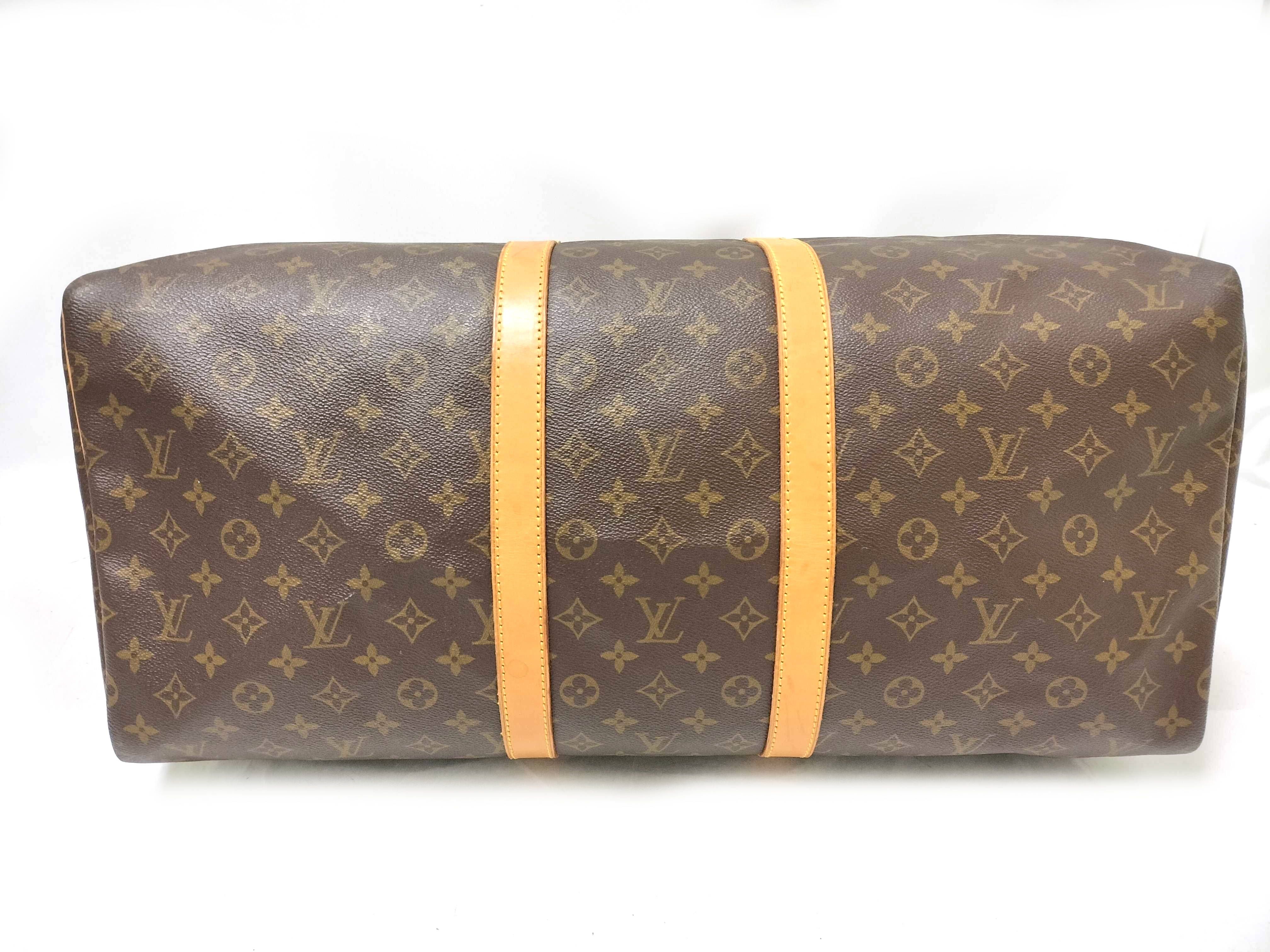 Monogram Keepall 55 M41424 SP0994 Brown Boston Bag — view 8