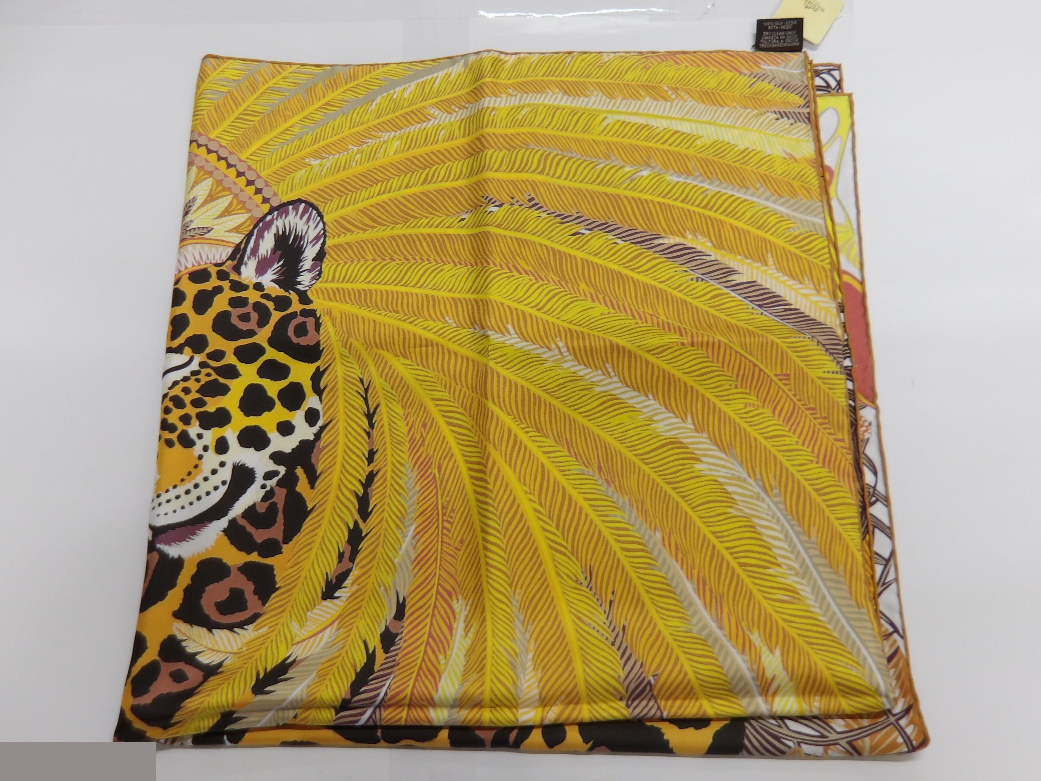 Hermès Carre 90 Scarf - Jaguar Quetzal — view 4