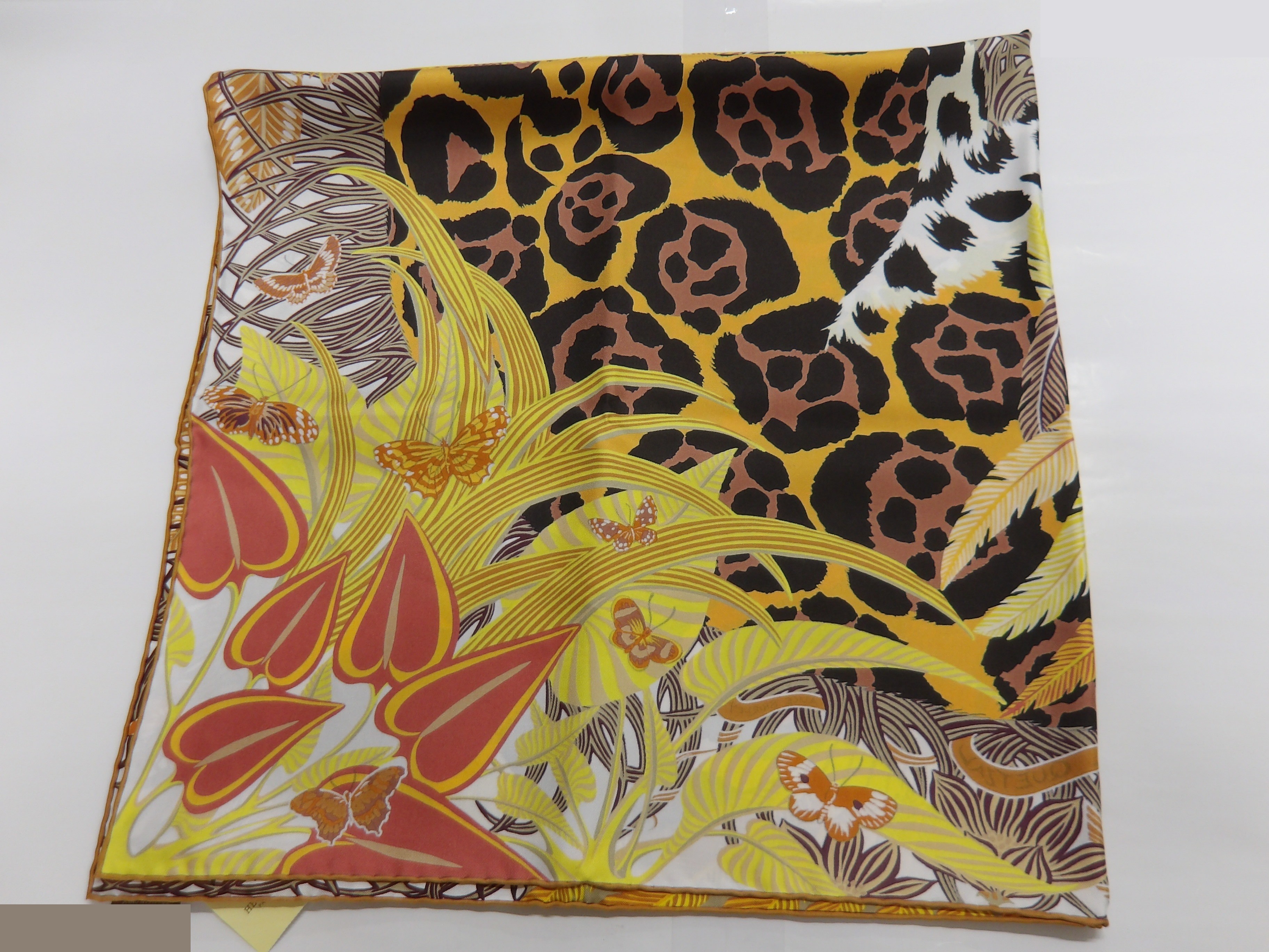 Hermès Carre 90 Scarf - Jaguar Quetzal — view 5