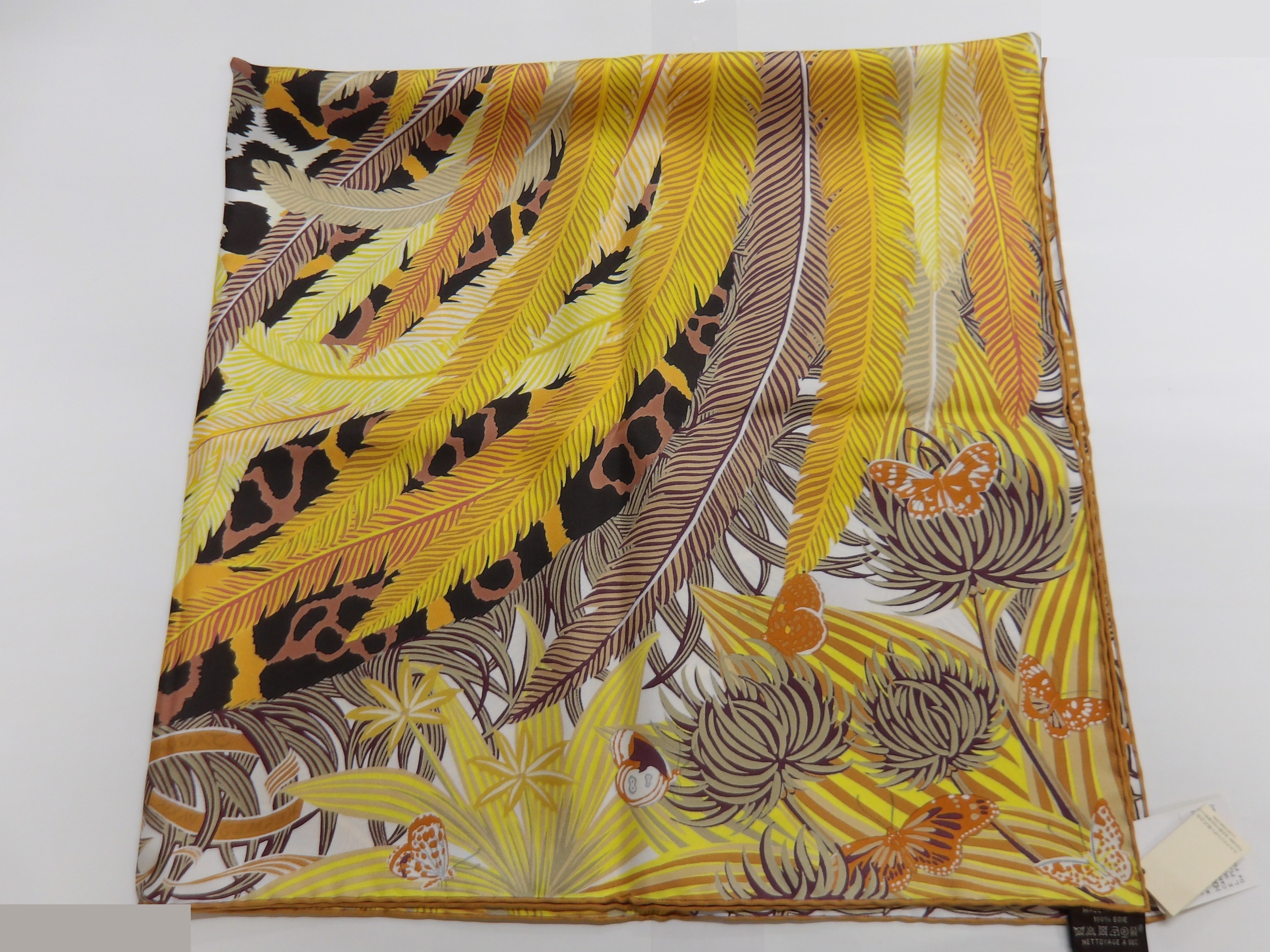 Hermès Carre 90 Scarf - Jaguar Quetzal — view 6