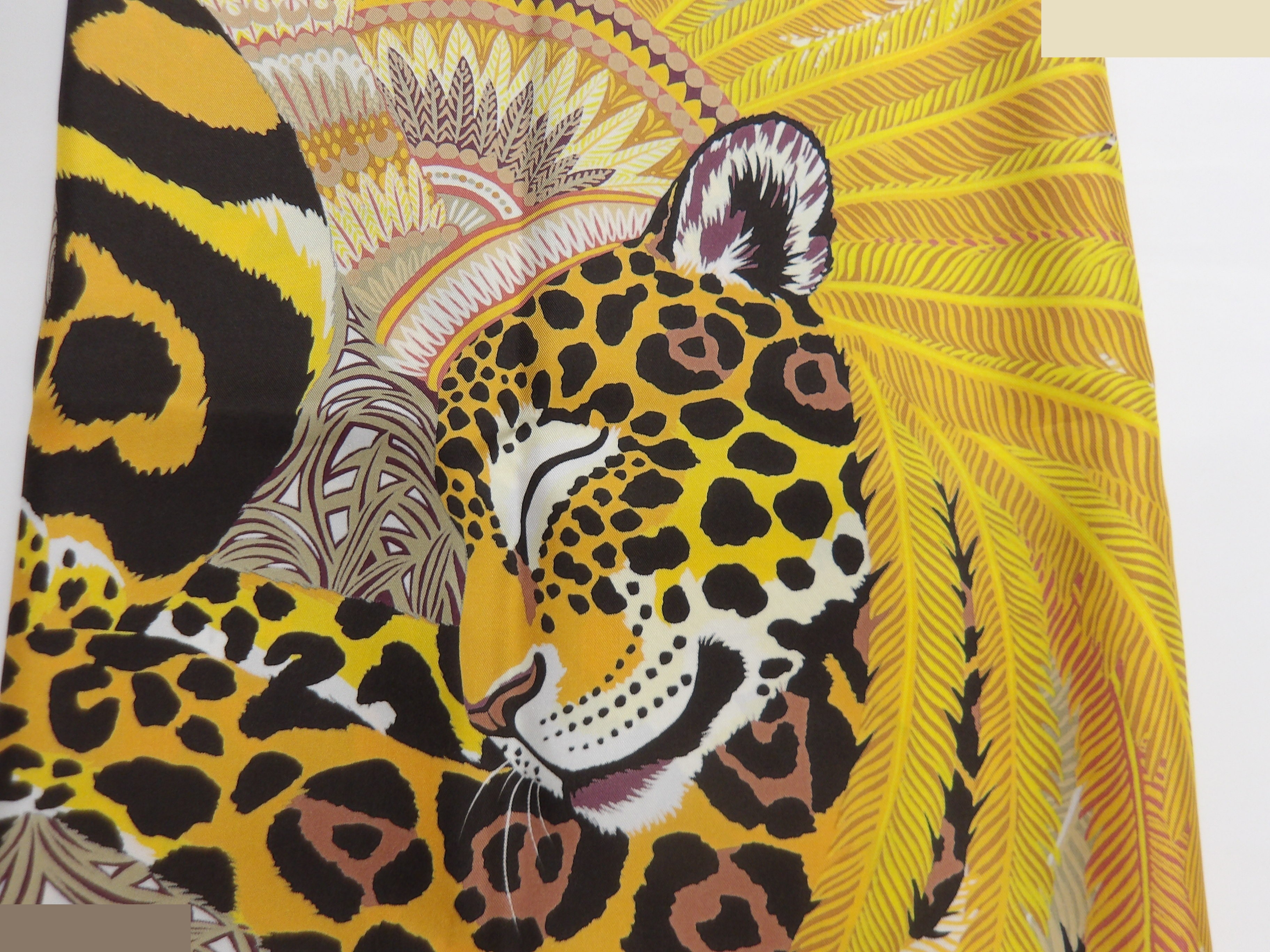 Hermès Carre 90 Scarf - Jaguar Quetzal — view 7