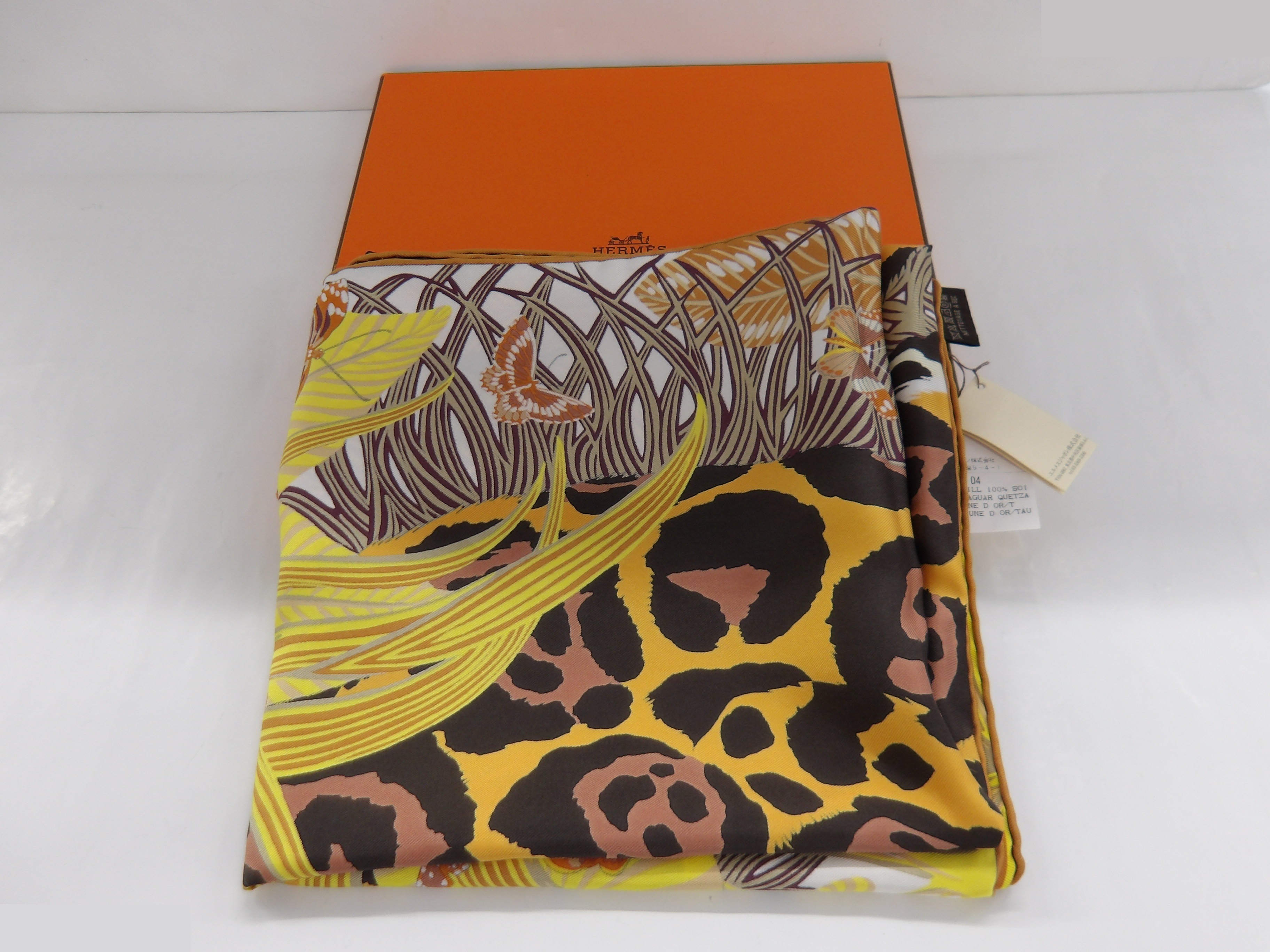 Hermès Carre 90 Scarf - Jaguar Quetzal — view 10