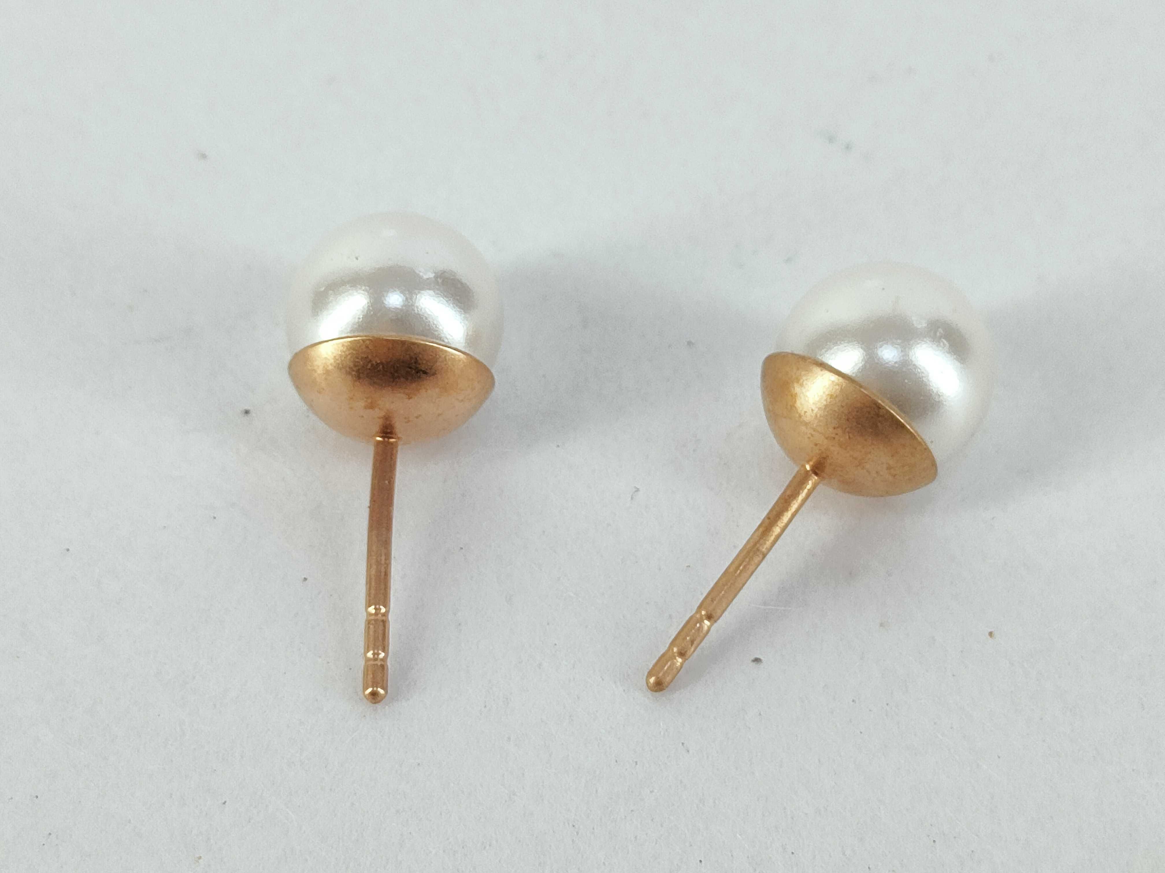 Tribal Flower Pearl Earrings — view 3