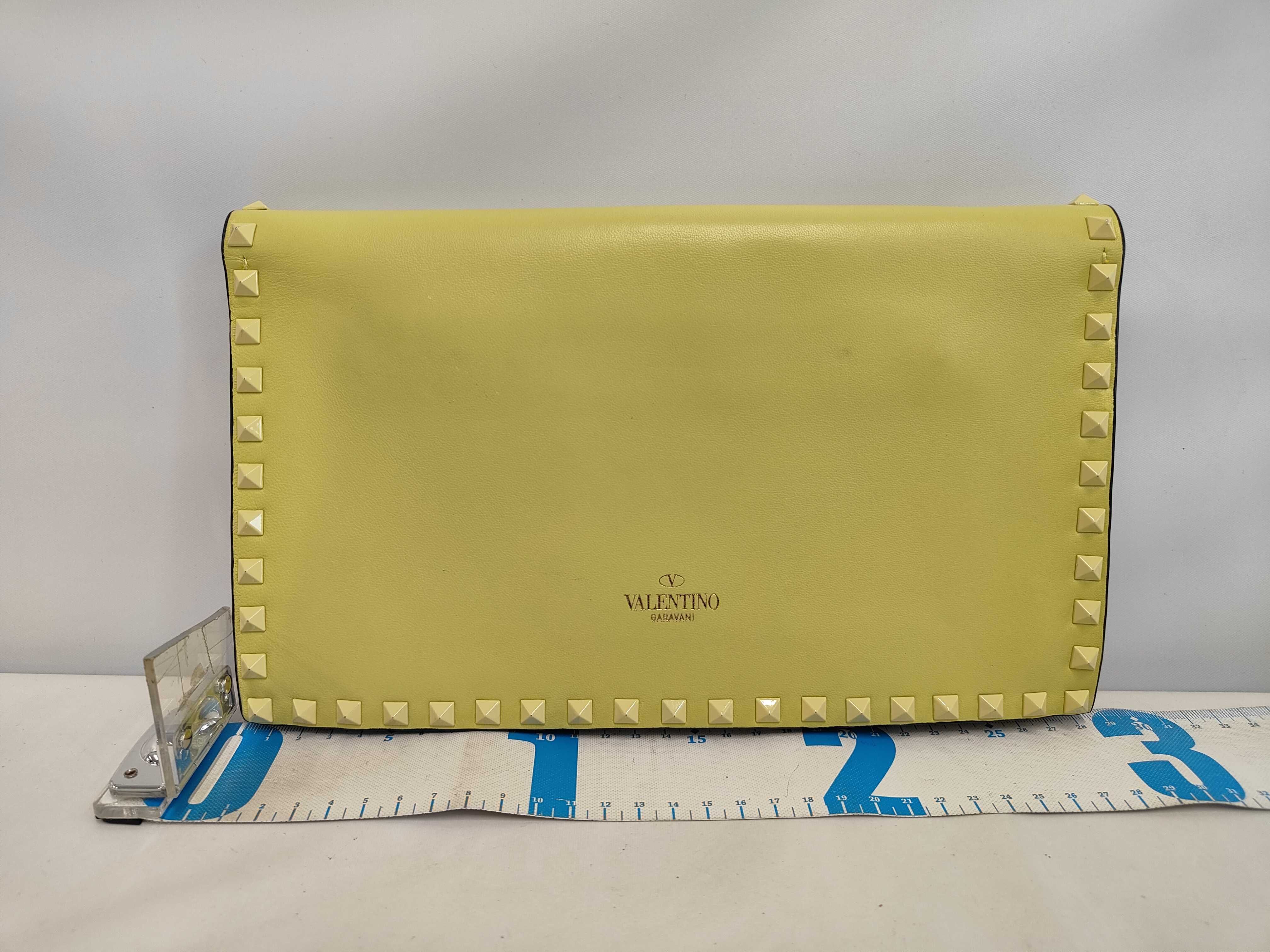 Rockstud Leather Clutch Bag — view 2