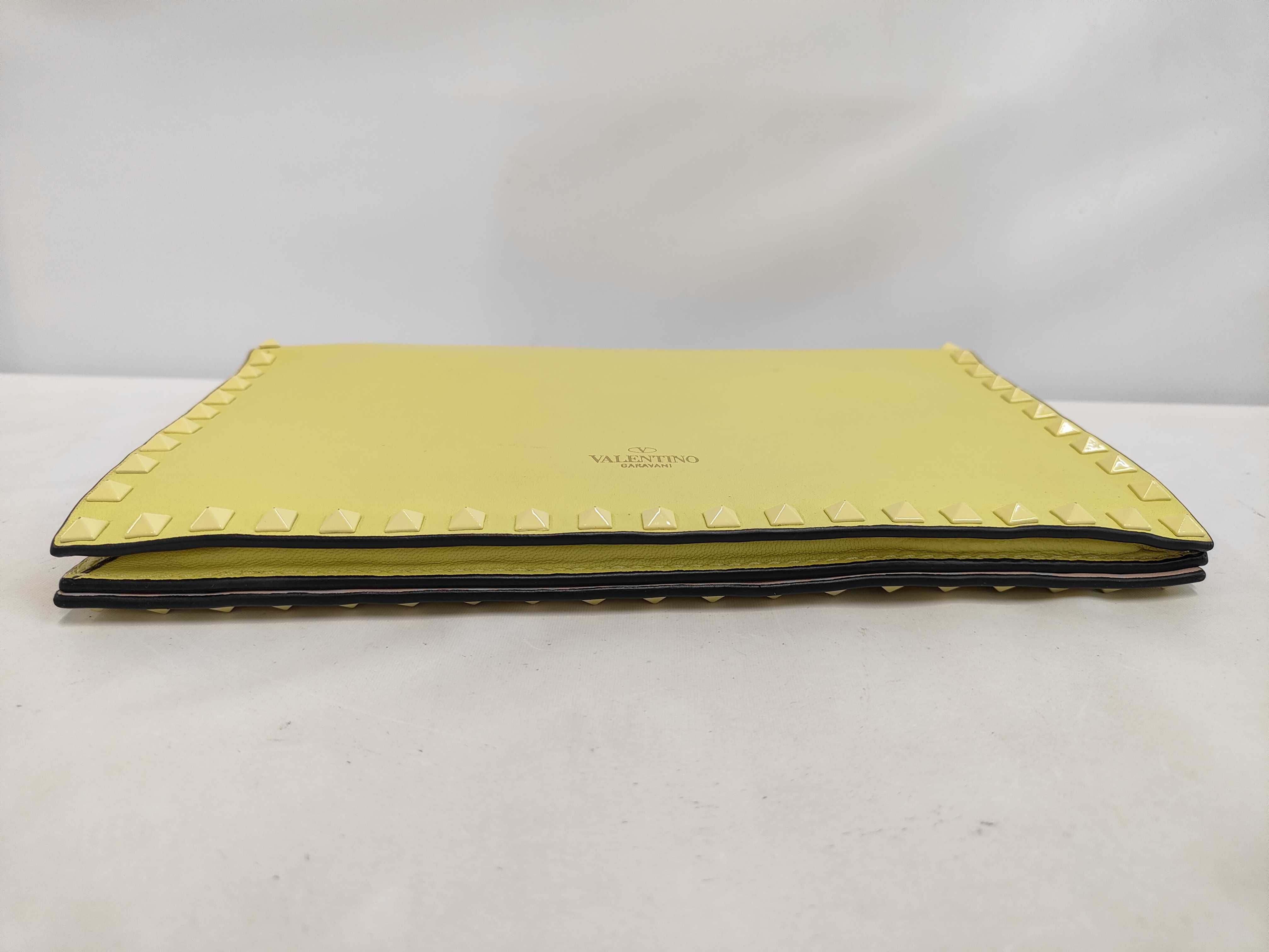 Rockstud Leather Clutch Bag — view 4