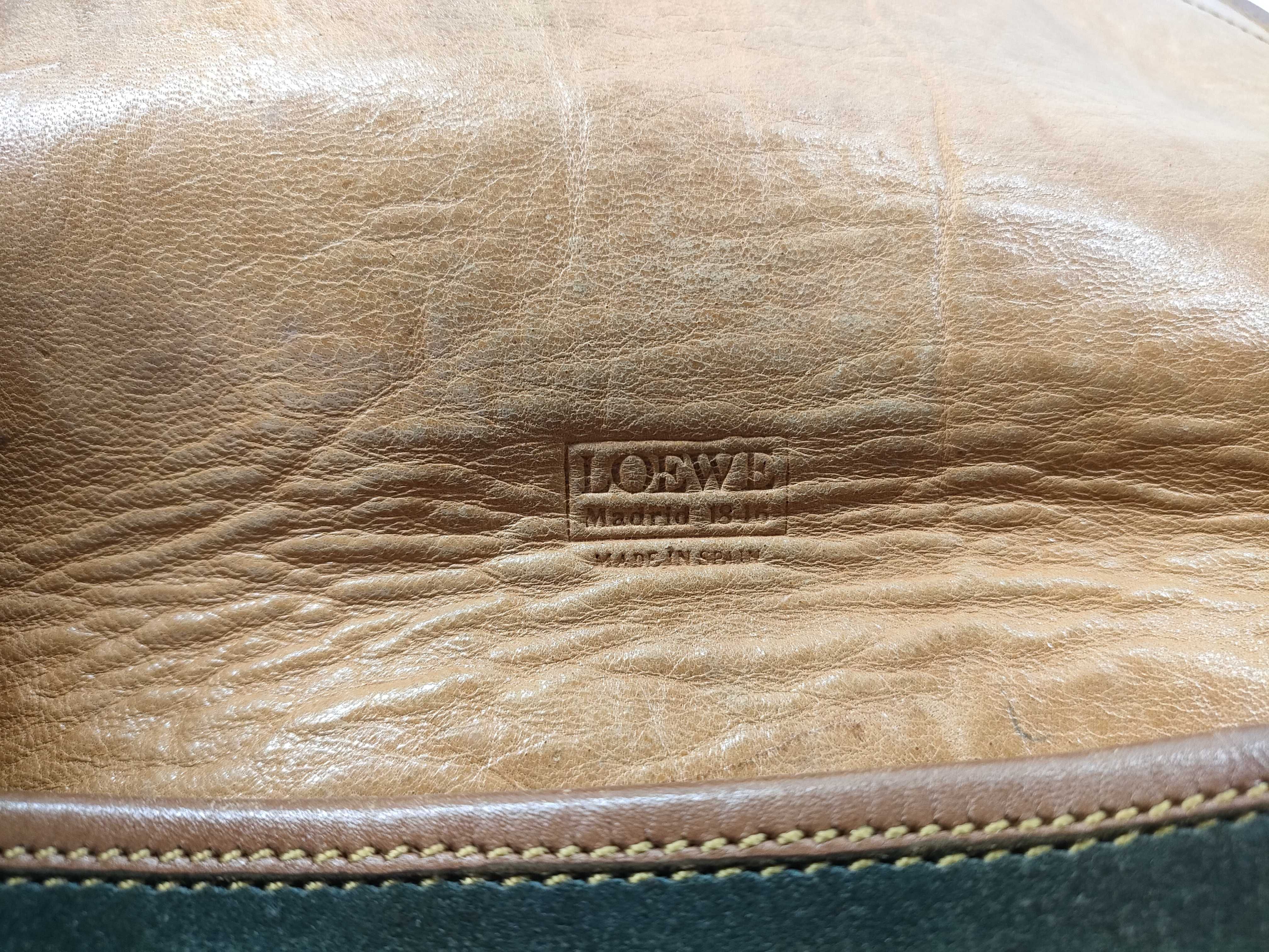 Suede x Leather Anagram Flap Shoulder Bag — view 13