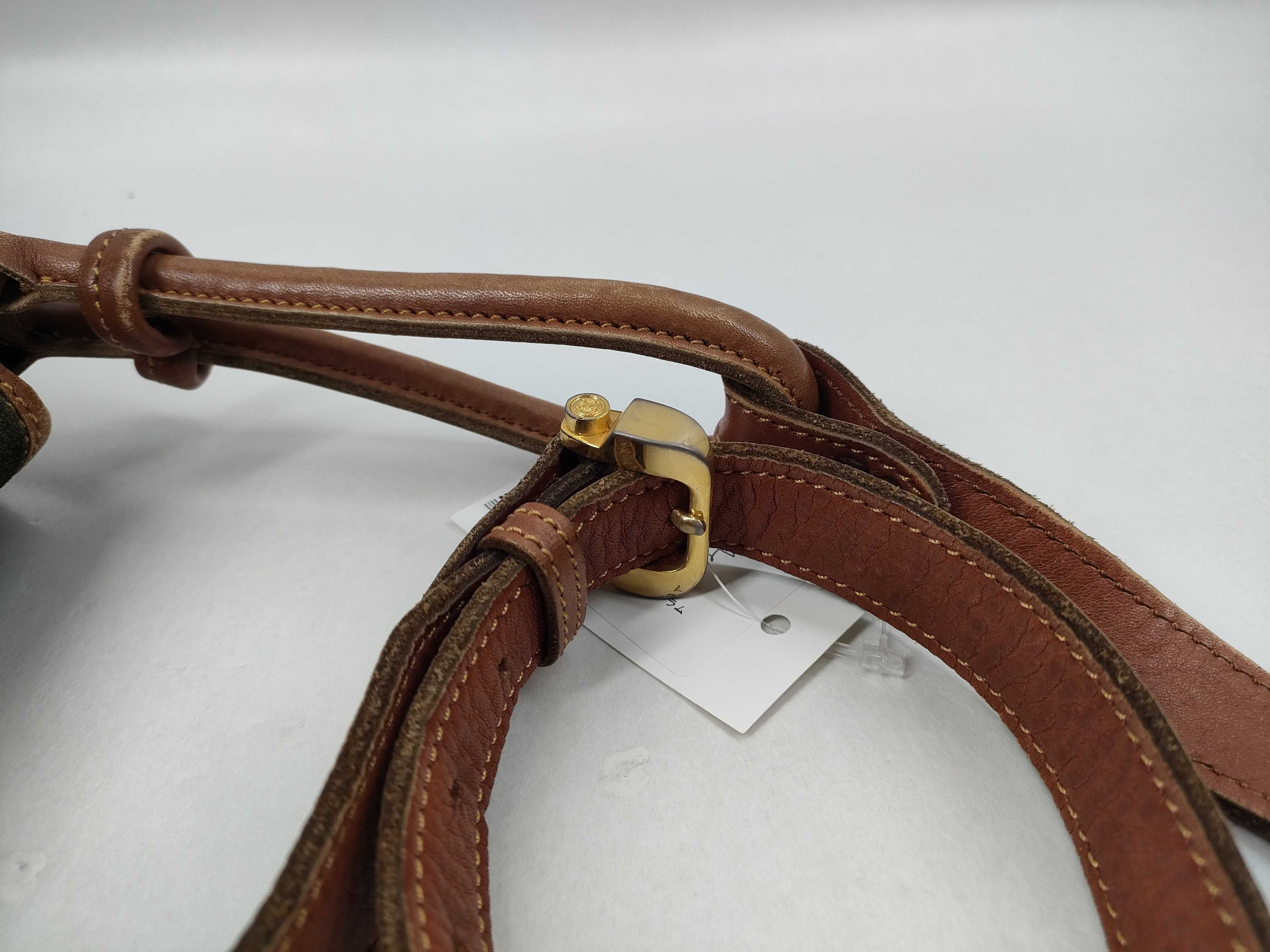 Suede x Leather Anagram Flap Shoulder Bag — view 7
