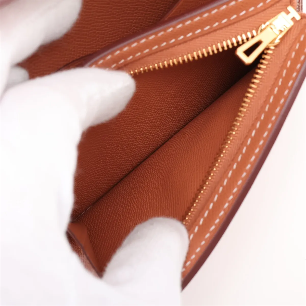 Kelly Pocket Slim Veau Madame Coin Case Gold Hardware B: 2023 — view 6