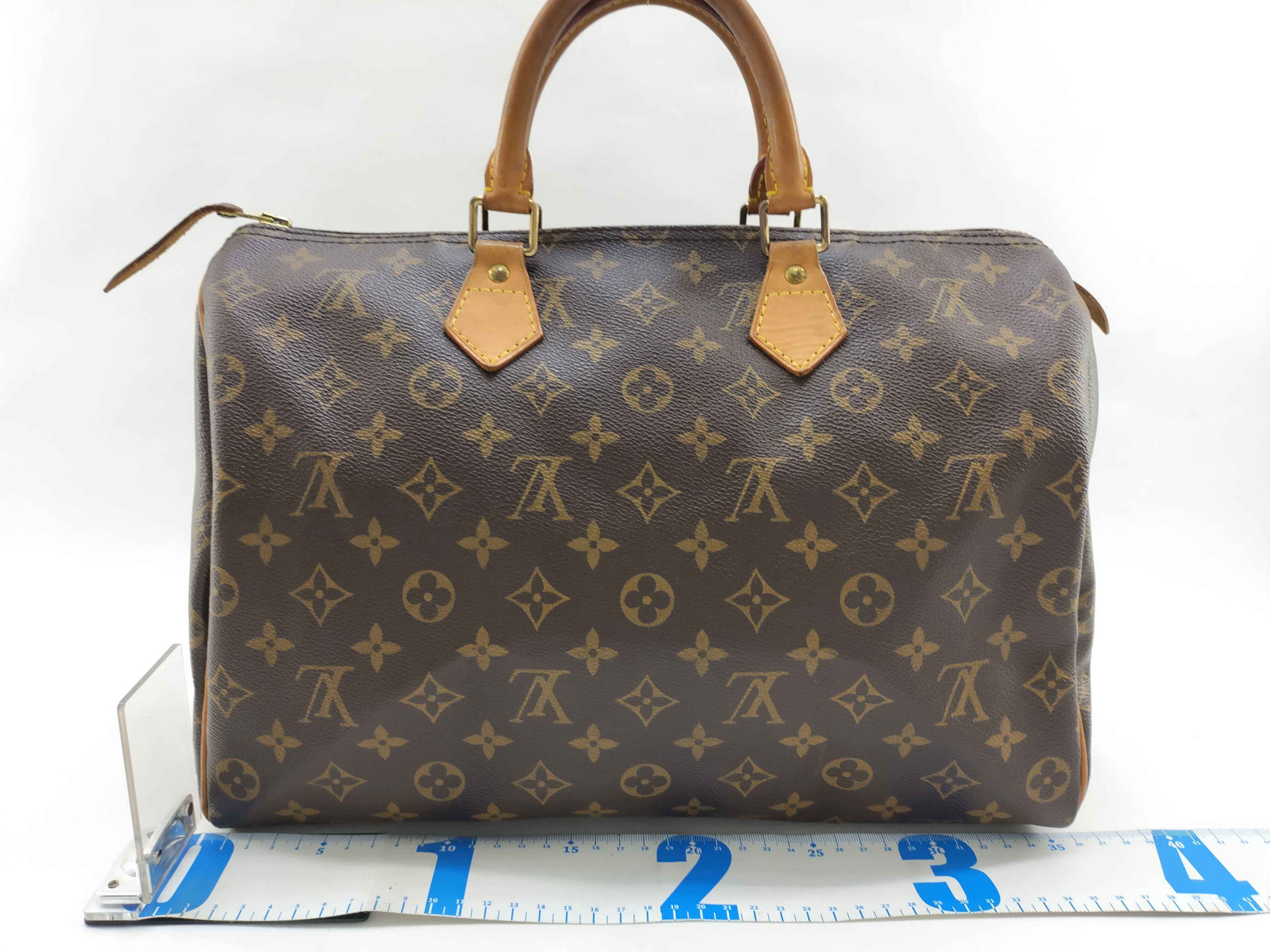 Monogram ID- Monogram Speedy 35 M41524 VI884 Brown Handbag — view 2