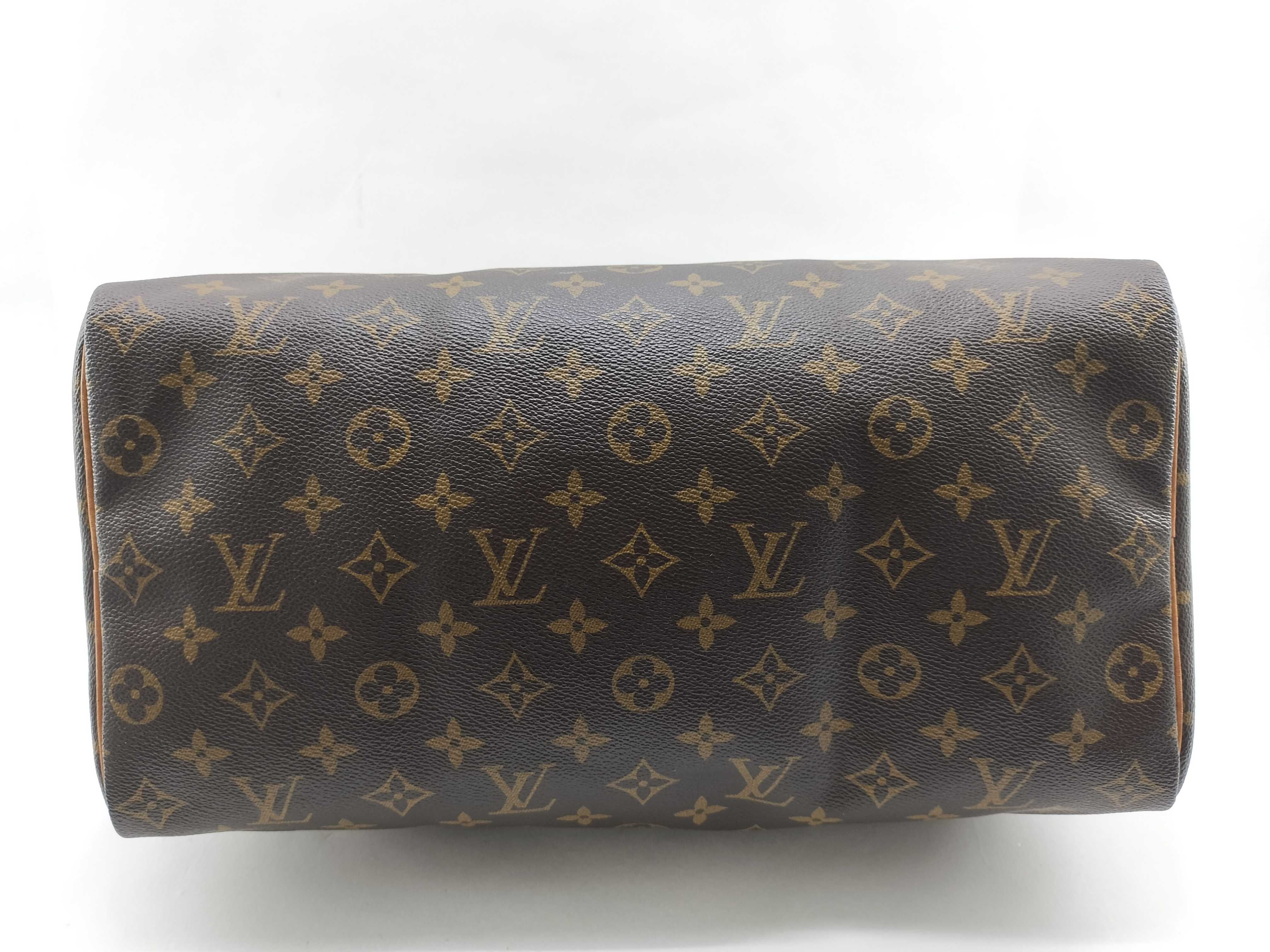 Monogram ID- Monogram Speedy 35 M41524 VI884 Brown Handbag — view 7