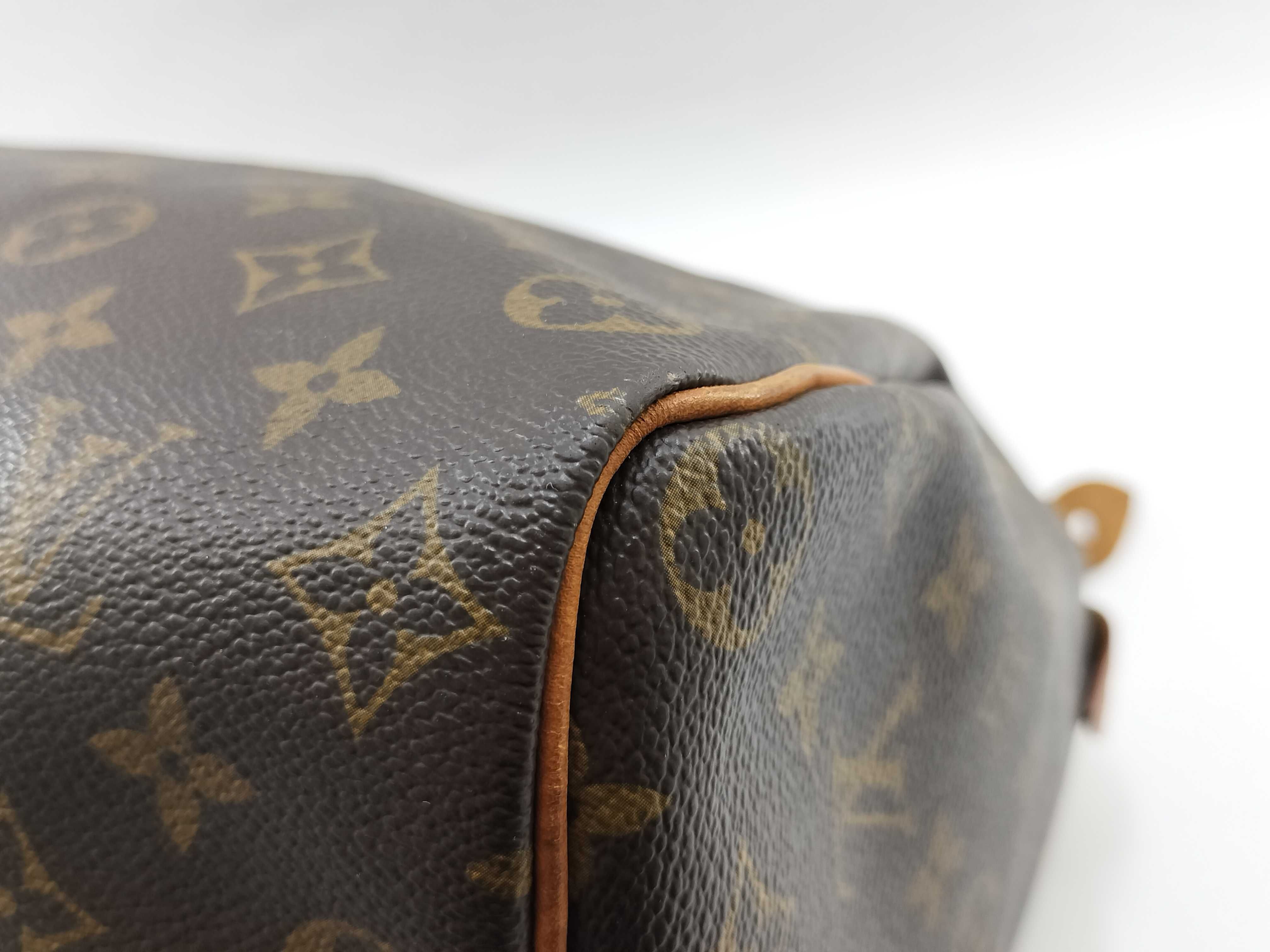 Monogram ID- Monogram Speedy 35 M41524 VI884 Brown Handbag — view 9