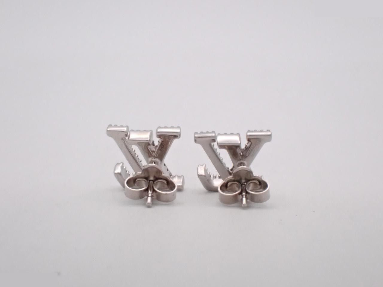 Rhinestone LV Earrings — view 2