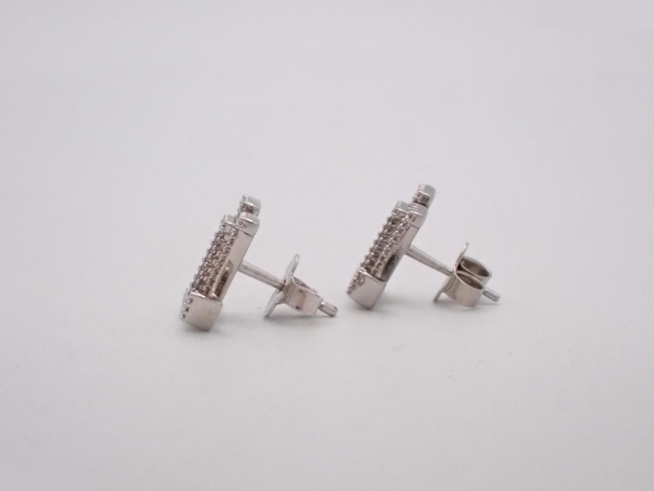Rhinestone LV Earrings — view 3