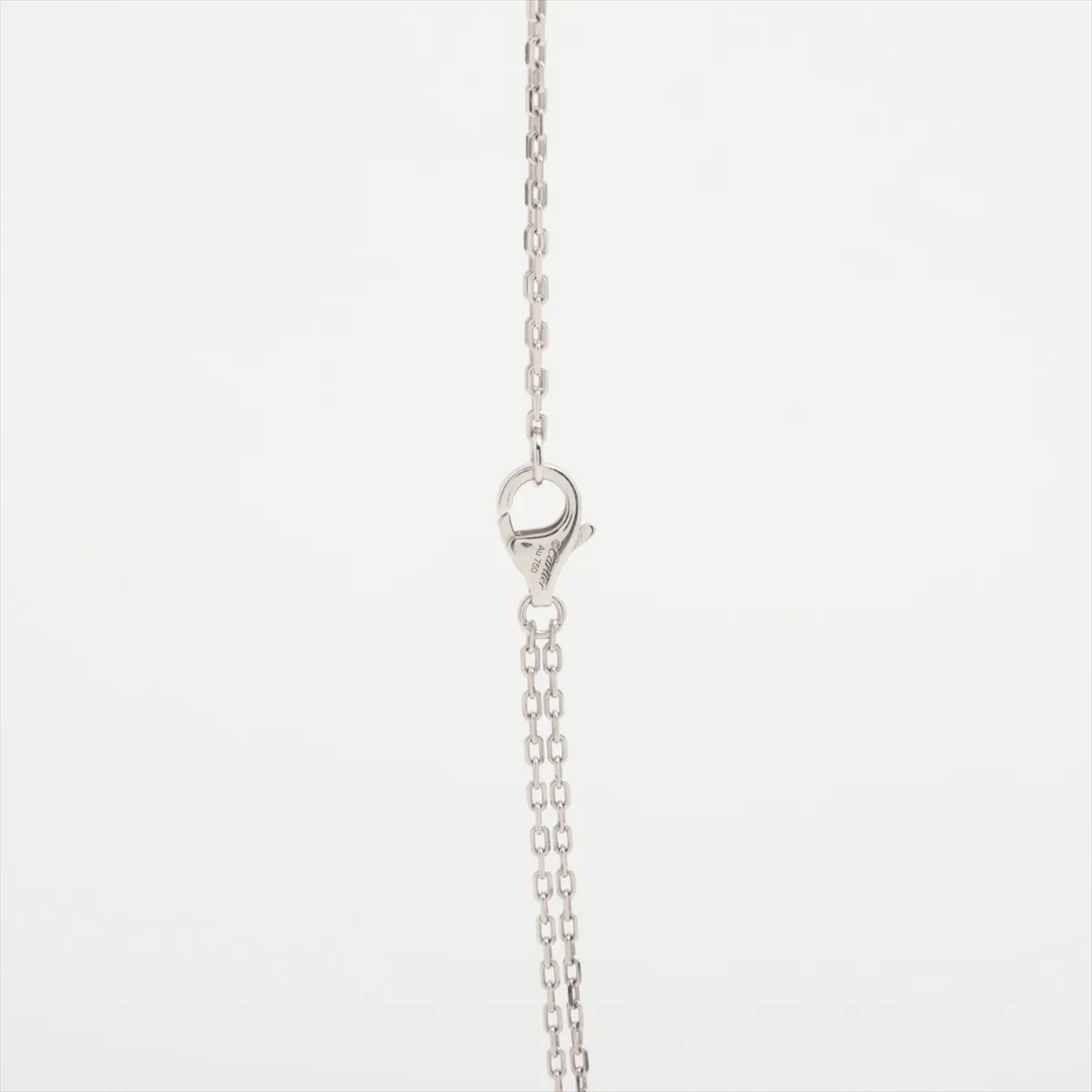 Love Circle 2P Diamond Necklace 750(WG) 6.9g BZU528 — view 3