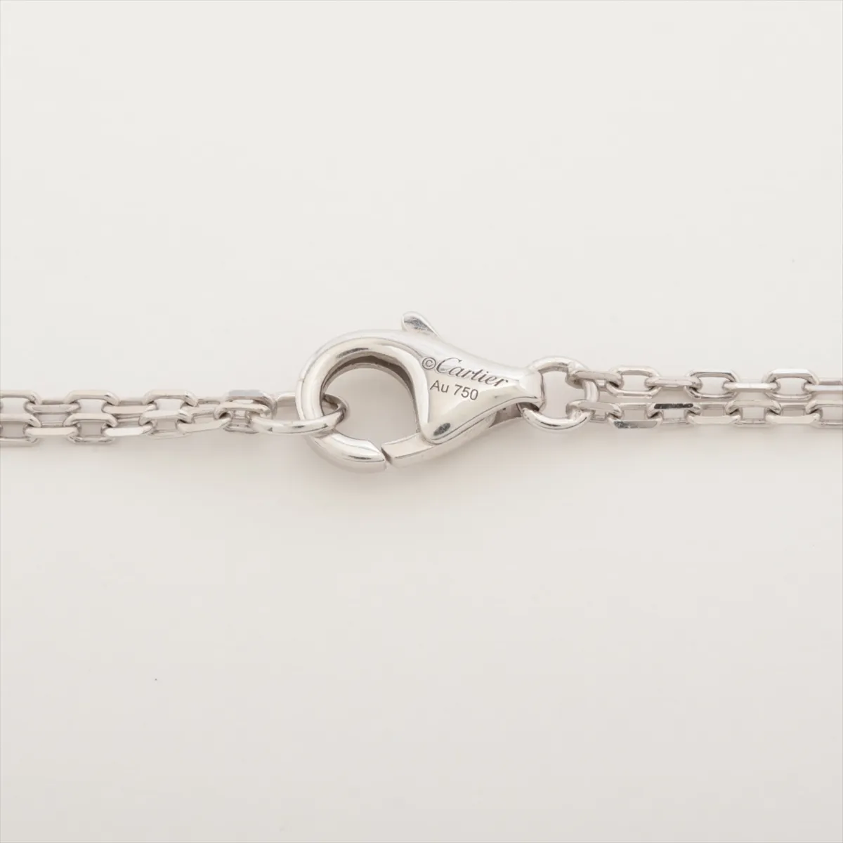 Love Circle 2P Diamond Necklace 750(WG) 6.9g BZU528 — view 4