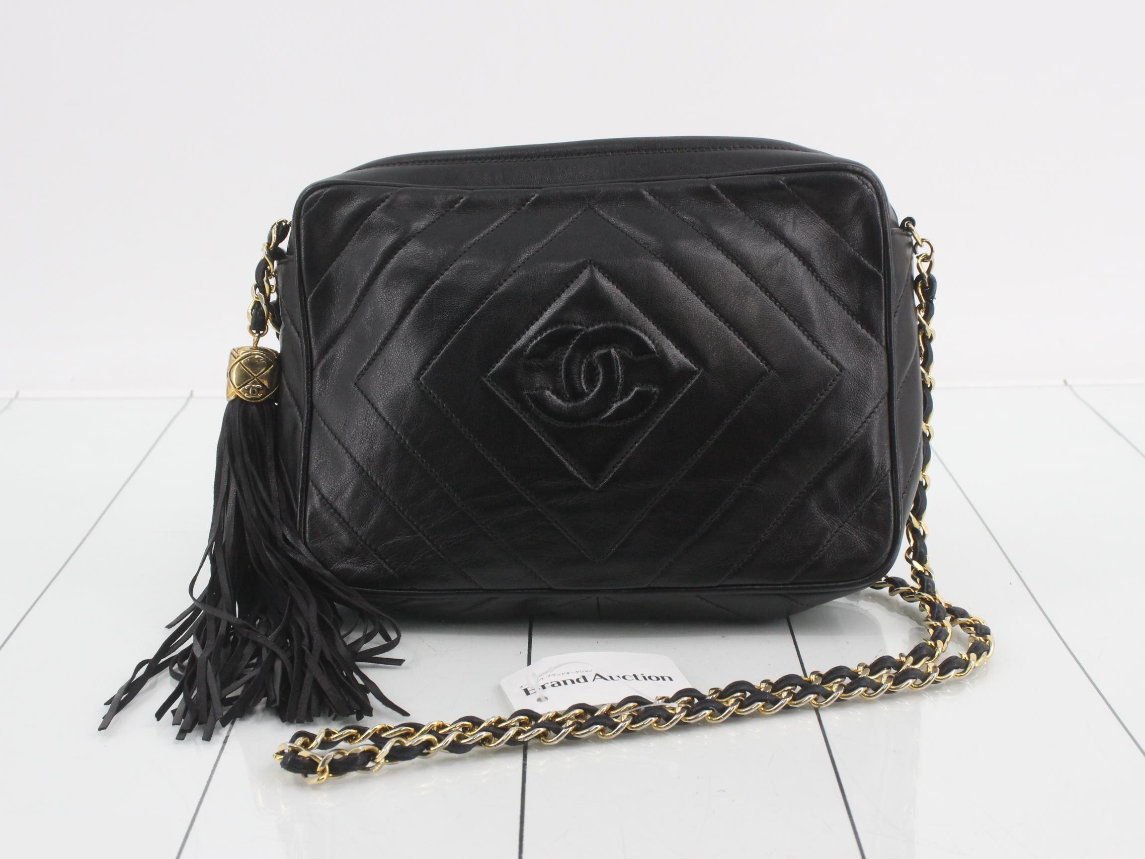Leather Coco Mark Chain Shoulder Bag