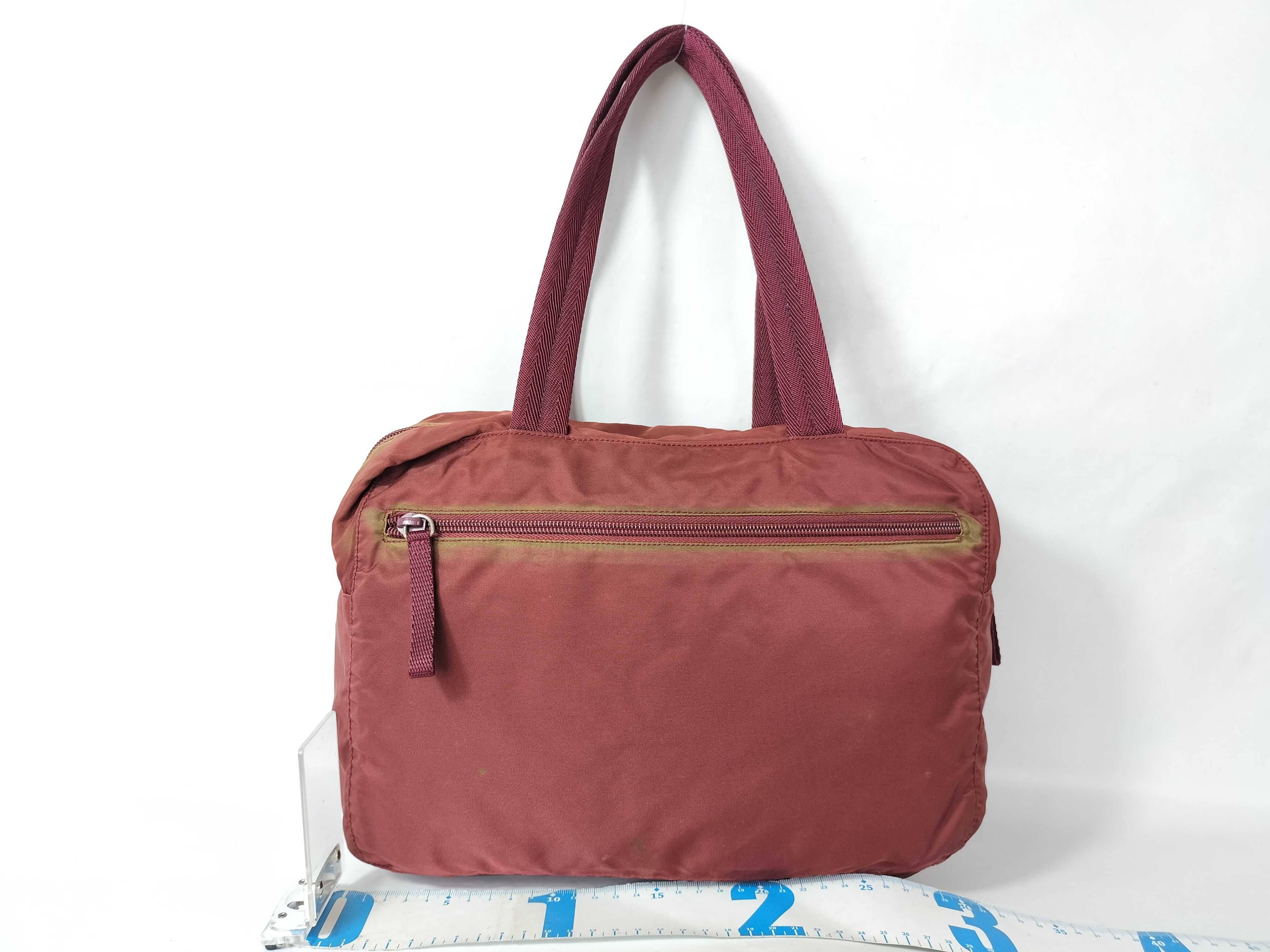 Nylon Prada Handbag Nylon Red Handbag — view 2