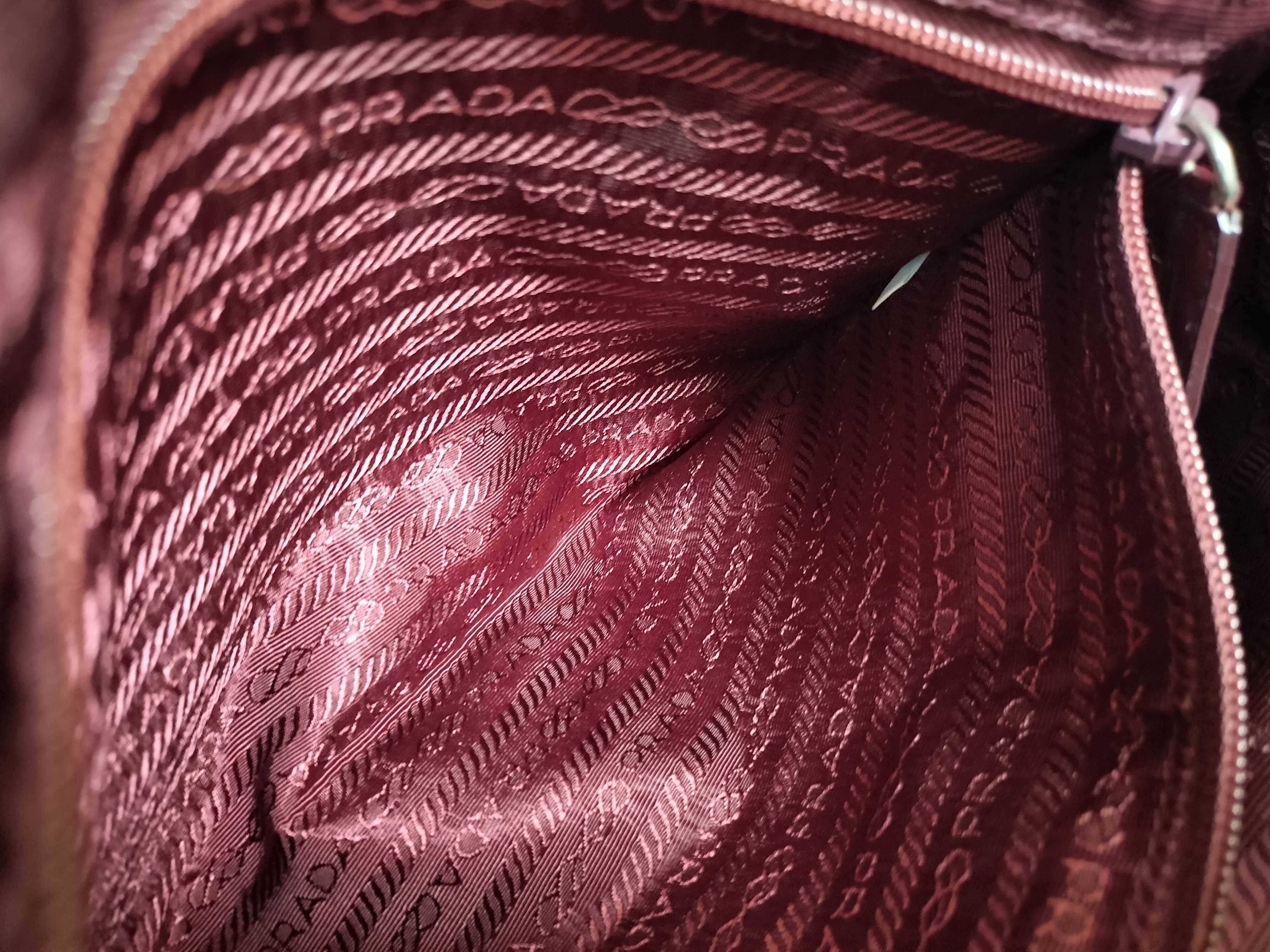 Nylon Prada Handbag Nylon Red Handbag — view 12
