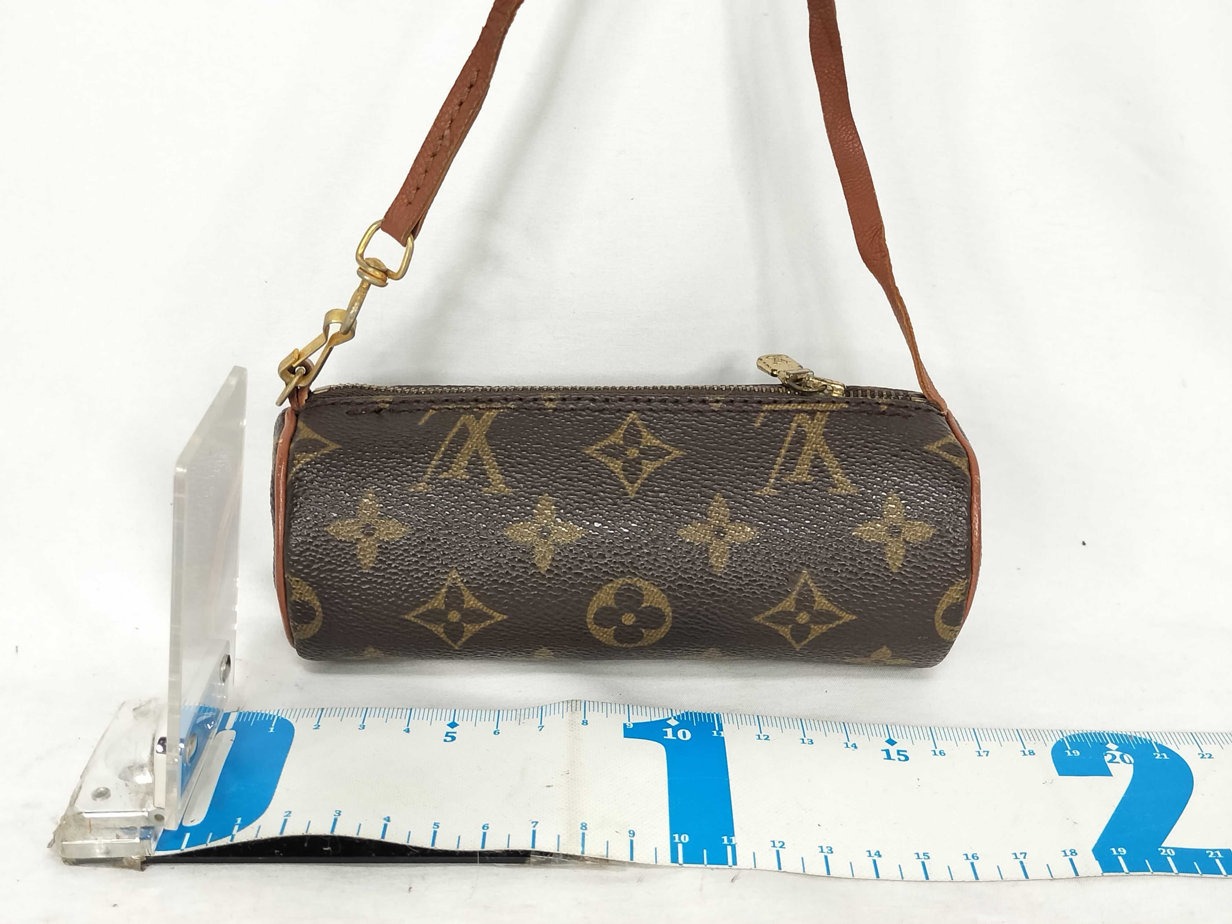 Monogram Louis Vuitton Papillon Mini Pouch Monogram Handbag — view 2