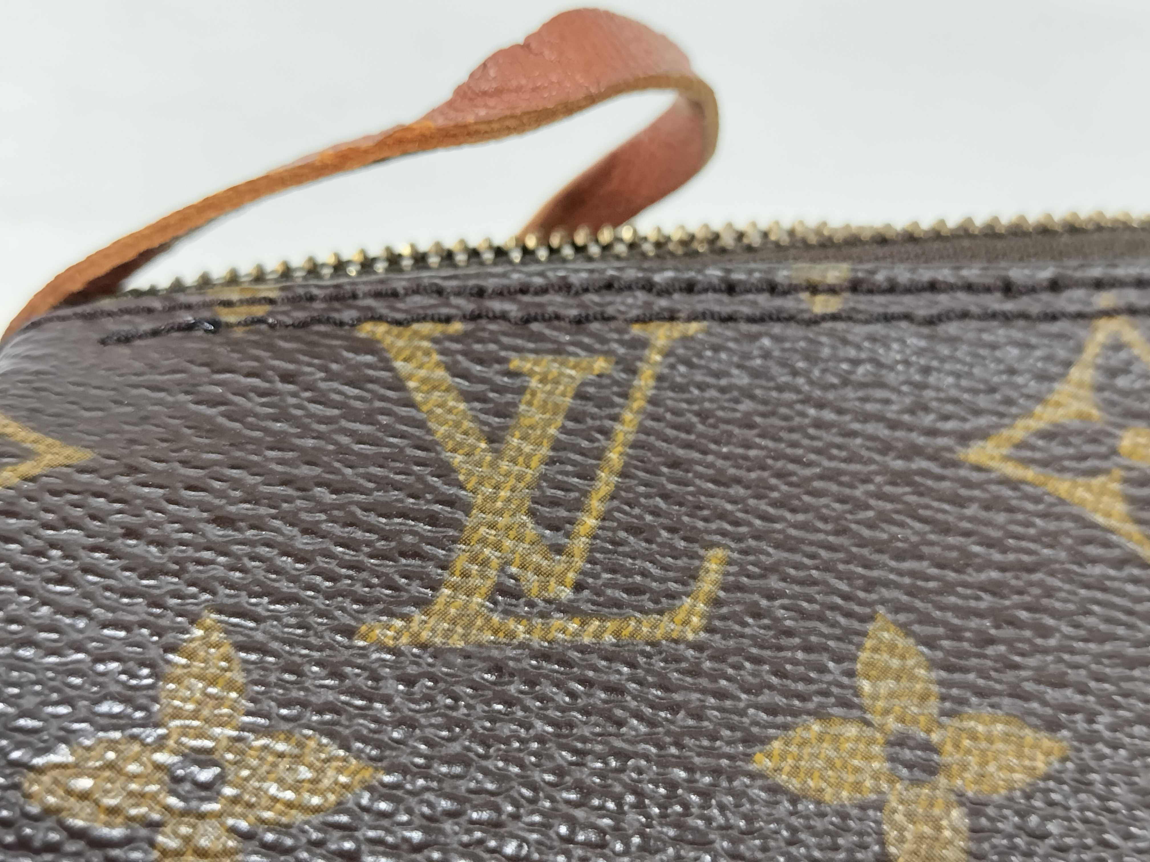 Monogram Louis Vuitton Papillon Mini Pouch Monogram Handbag — view 11