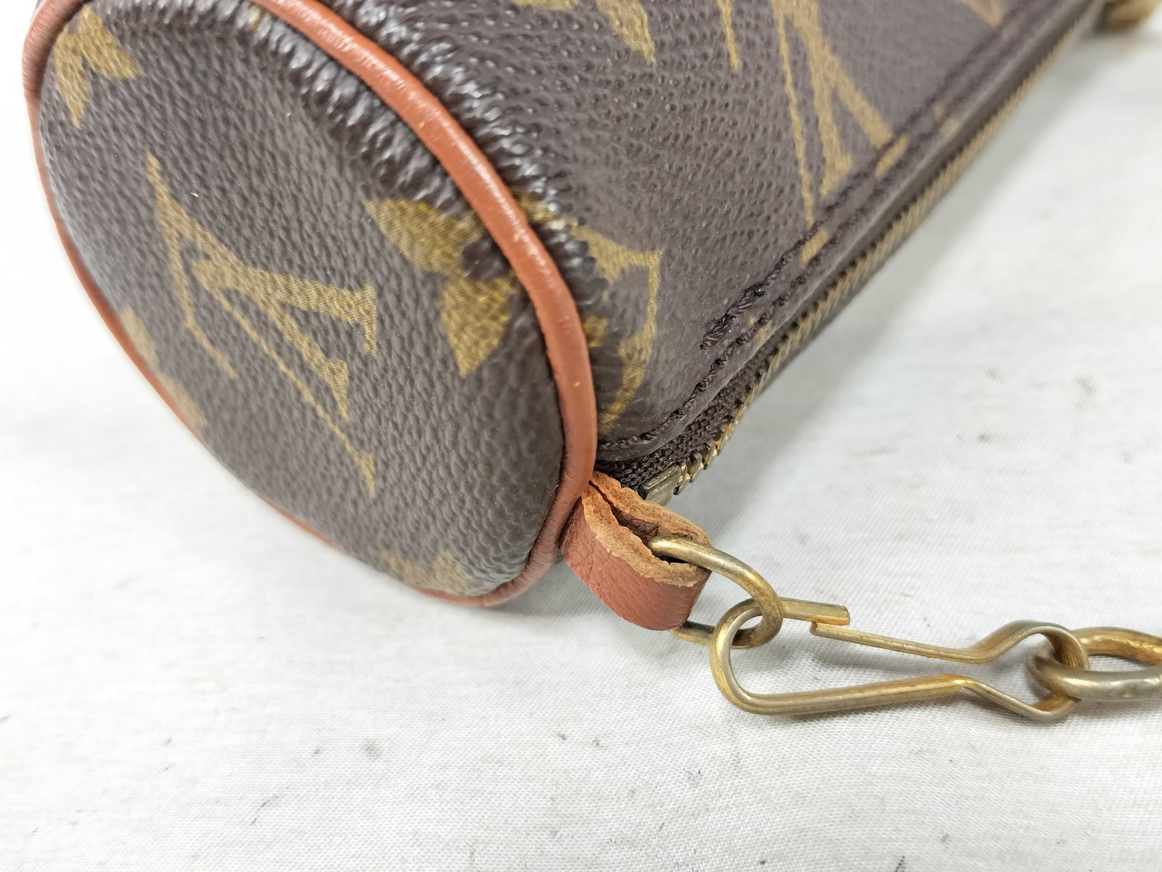 Monogram Louis Vuitton Papillon Mini Pouch Monogram Handbag — view 5