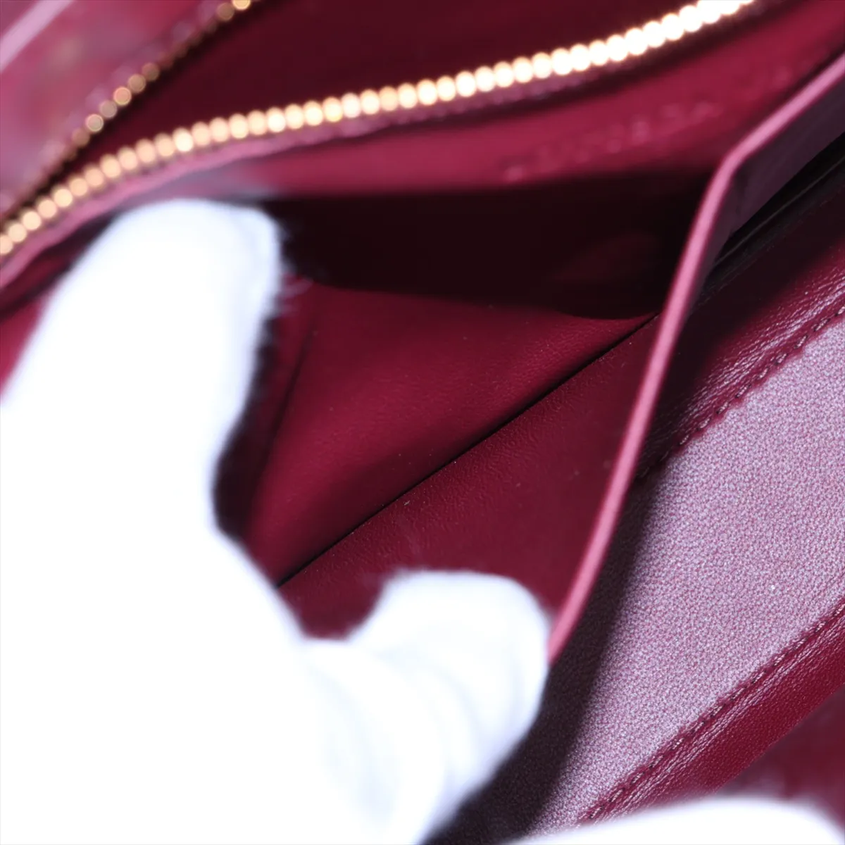 Marie Leather Shoulder Bag, Red — view 9