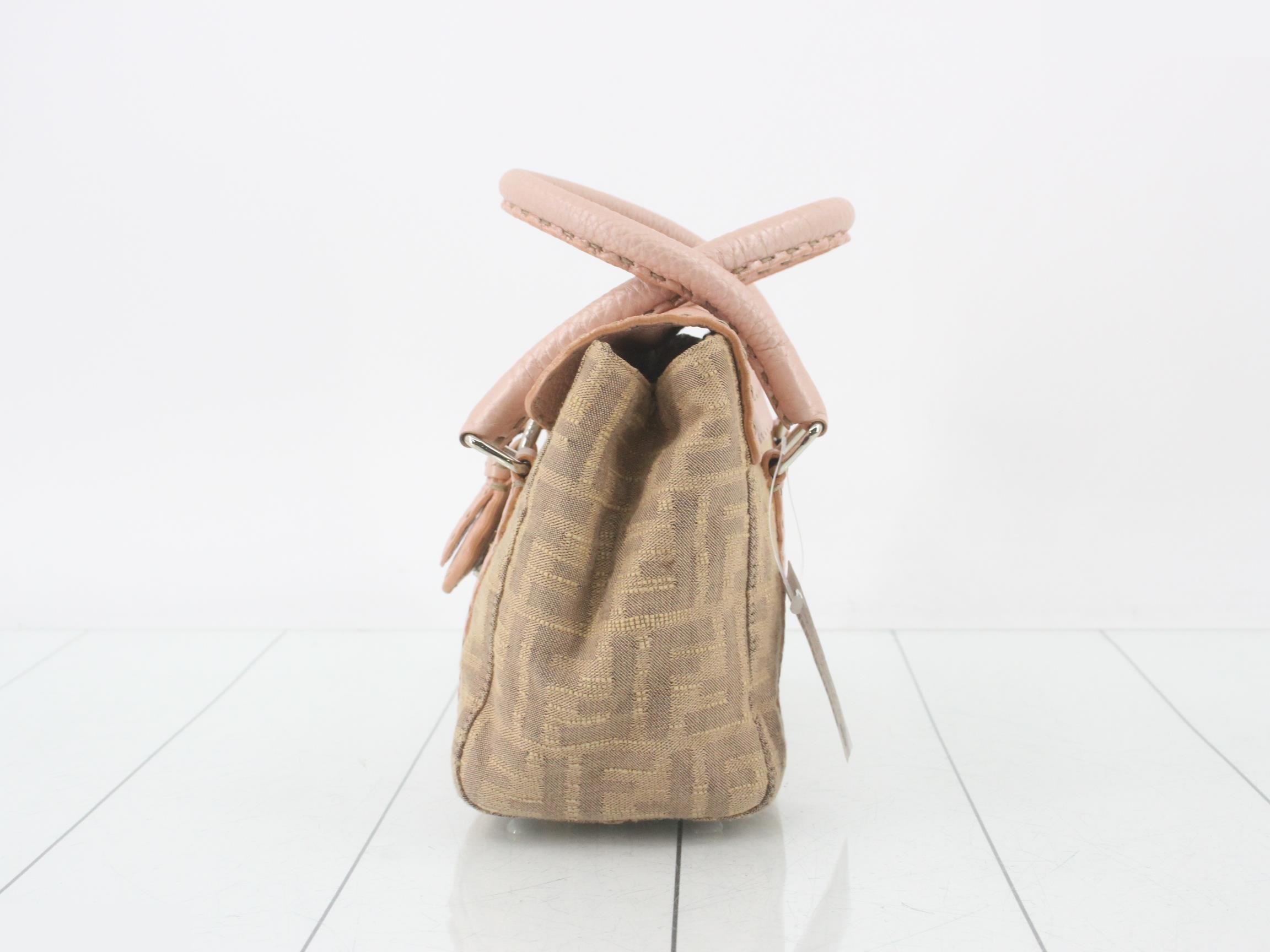 ZUCCA Selleria Mini Linda, Brown x Pink, S-type hardware, 22 x 18 x 10 cm — view 3