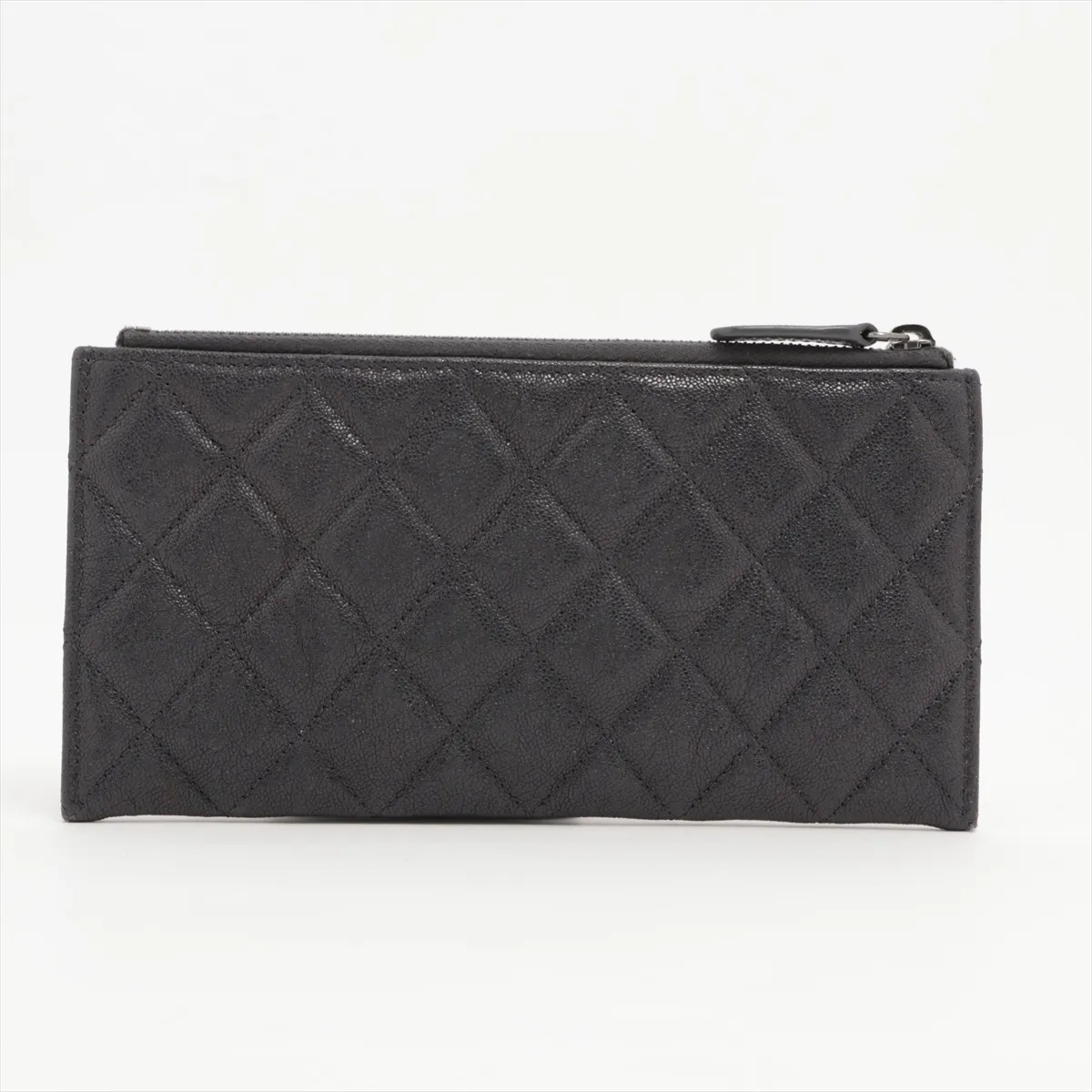 Boy Chanel Caviar Skin Long Wallet Black Silver Hardware 26630884 — view 2