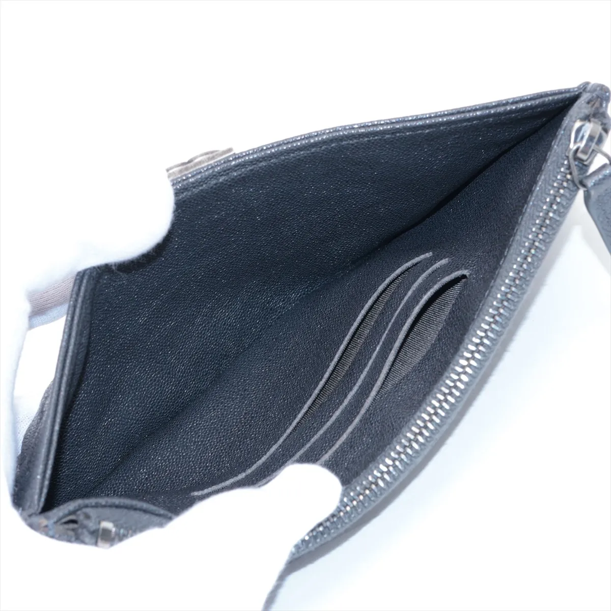 Boy Chanel Caviar Skin Long Wallet Black Silver Hardware 26630884 — view 3