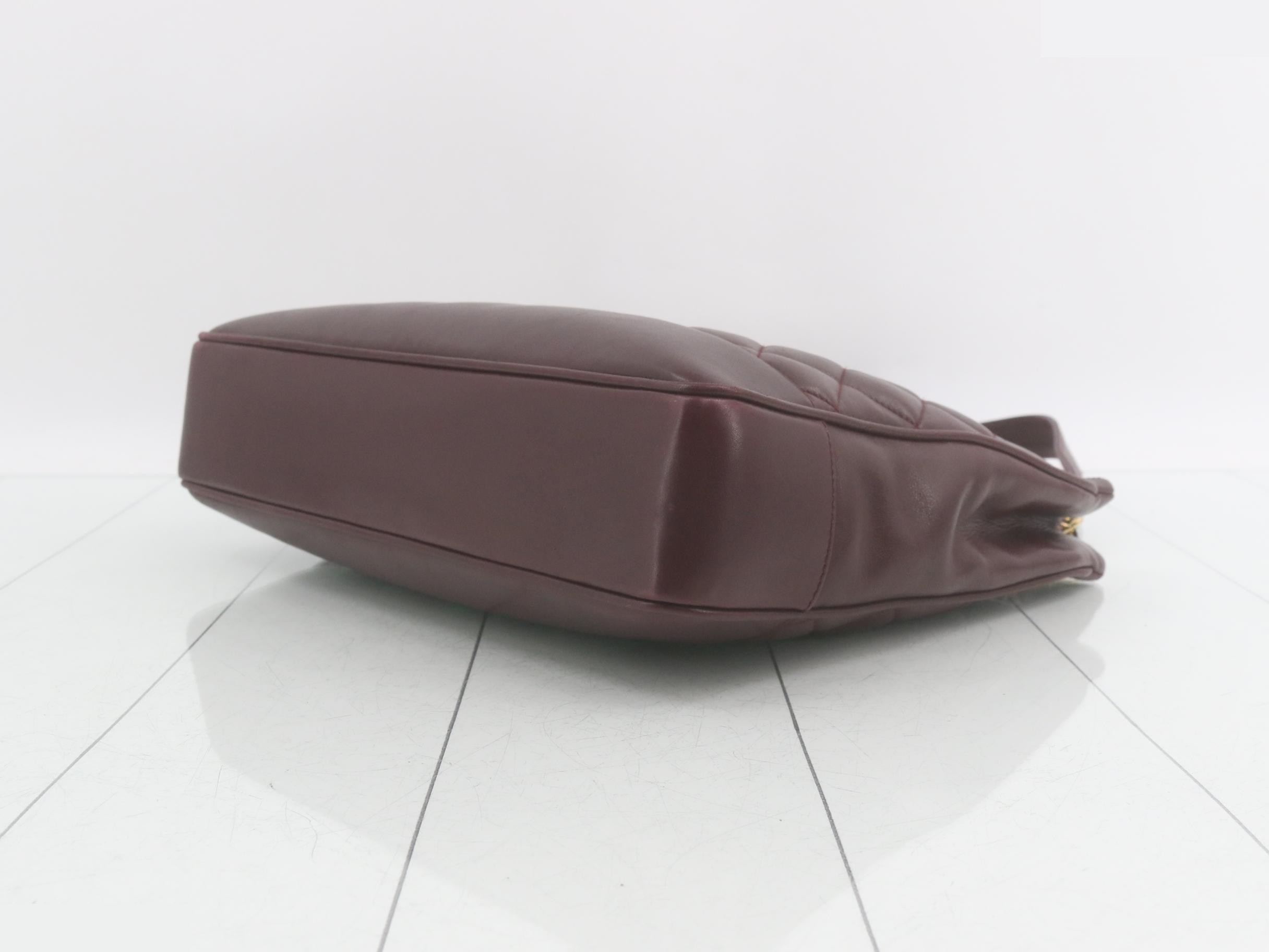 Matelassé (Bag) - Shoulder Bag - Lambskin - Bordeaux — view 6