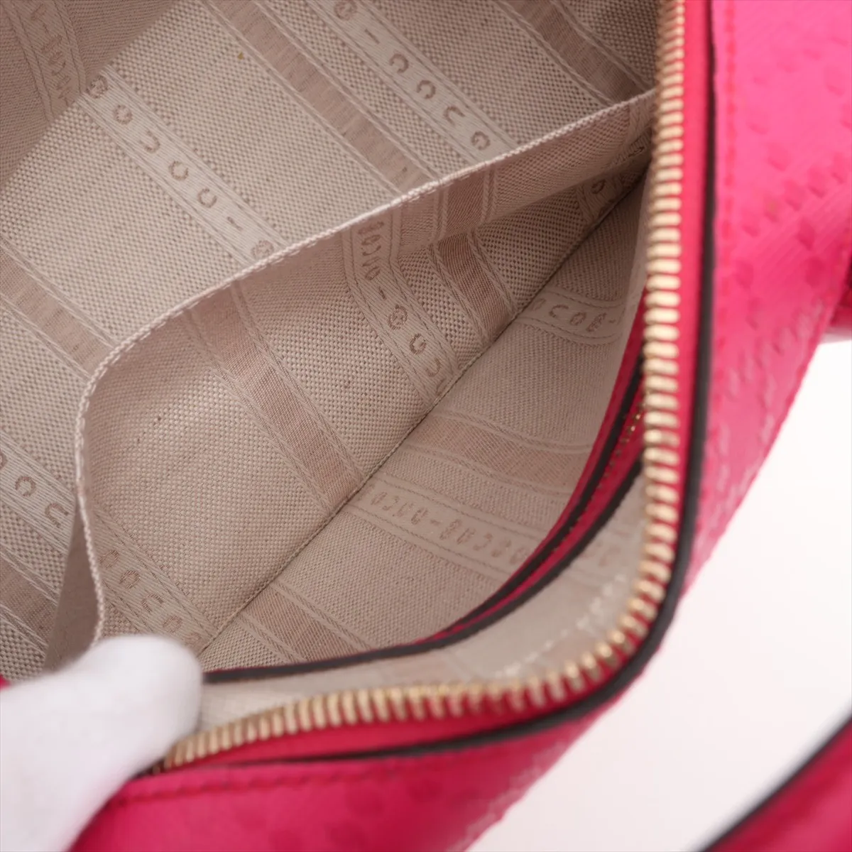 Diamante 354224 Leather 2-Way Handbag Pink — view 11