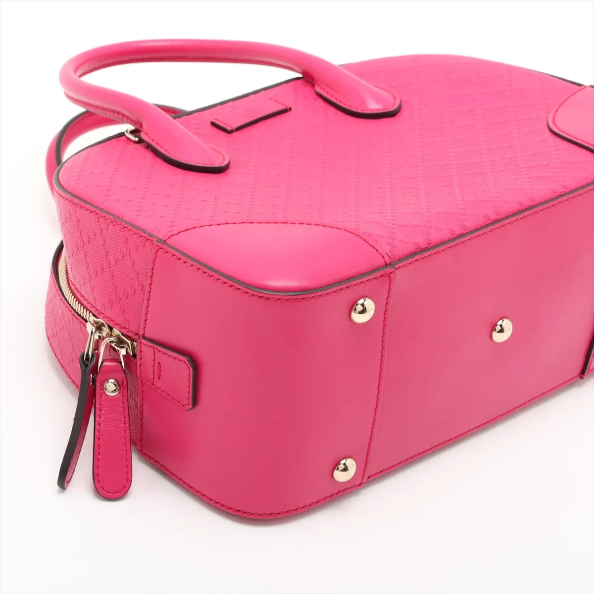 Diamante 354224 Leather 2-Way Handbag Pink — view 4